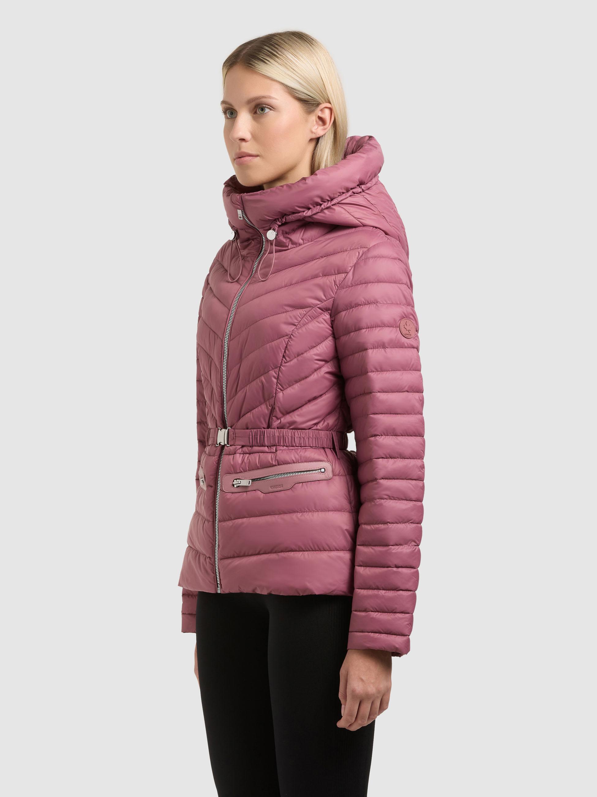 Leichte Übergangsjacke mit Taillengürtel "Lorella" Fuchsia