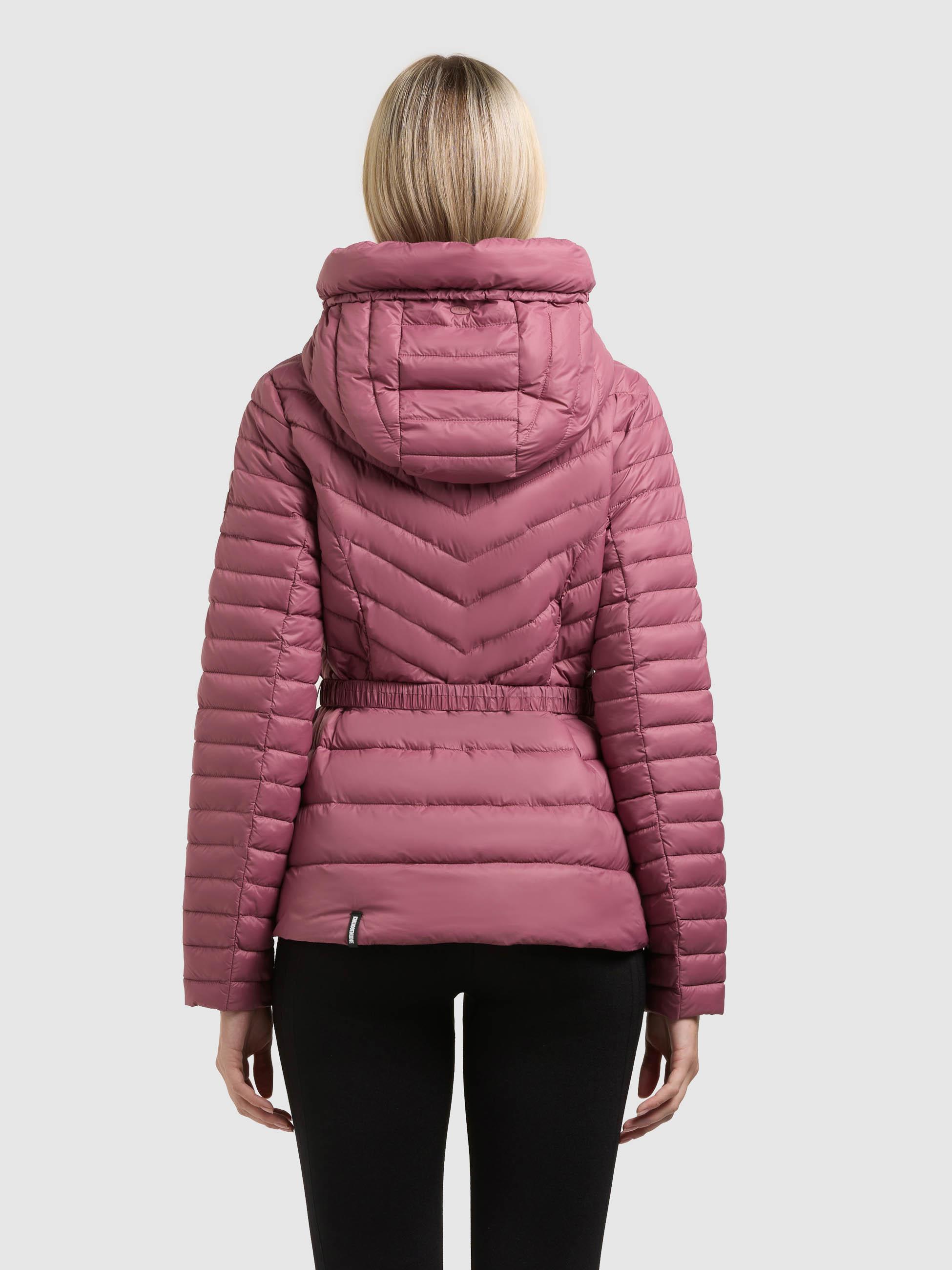 Leichte Übergangsjacke mit Taillengürtel "Lorella" Fuchsia