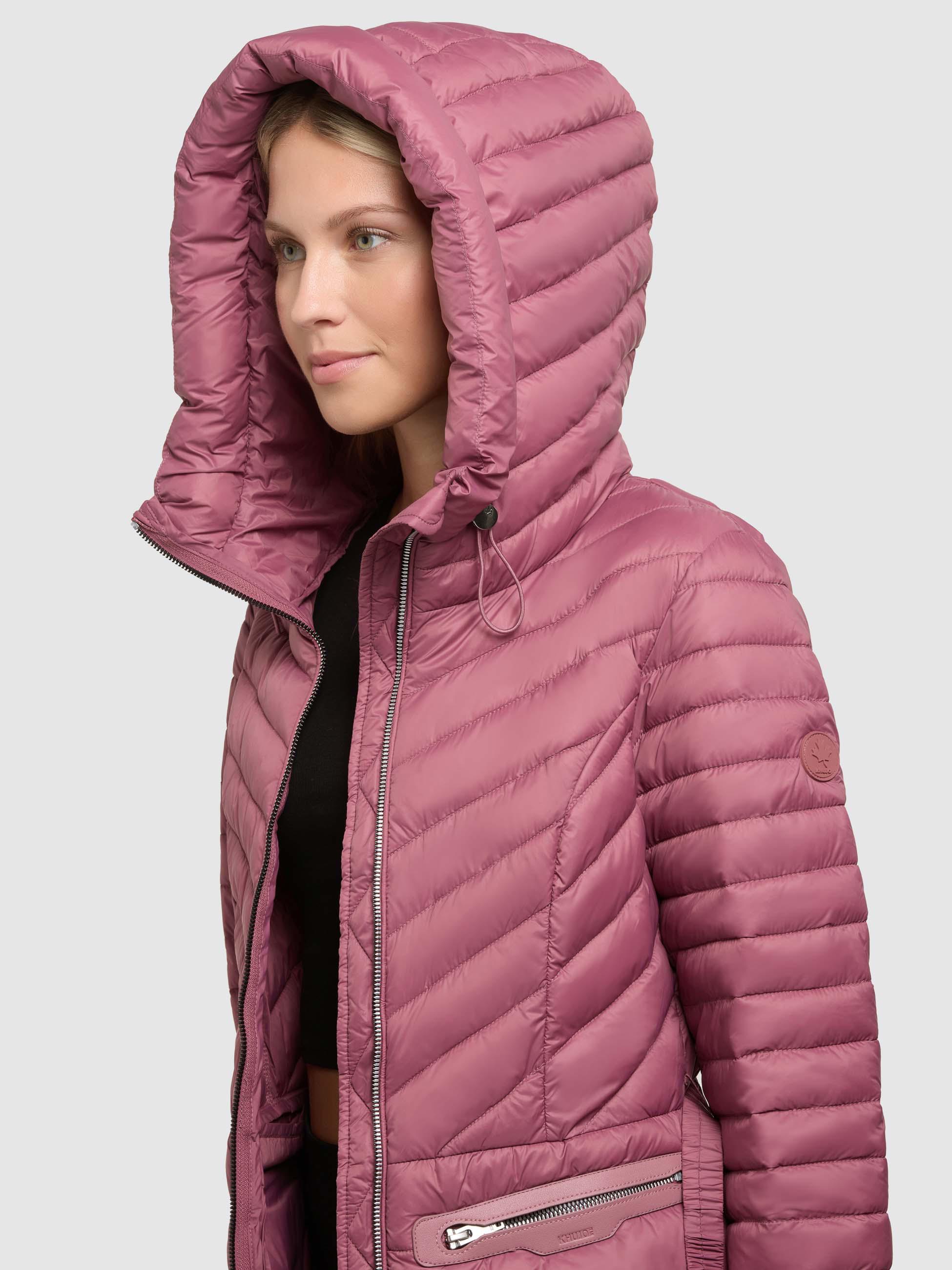 Leichte Übergangsjacke mit Taillengürtel "Lorella" Fuchsia