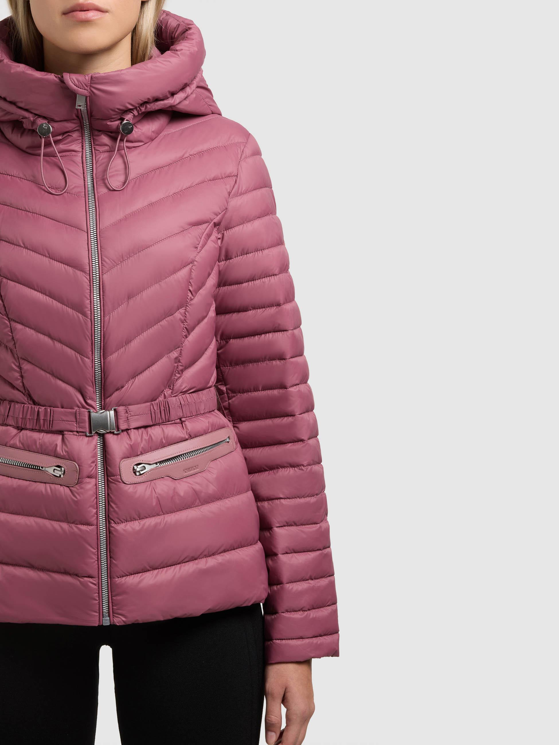 Leichte Übergangsjacke mit Taillengürtel "Lorella" Fuchsia