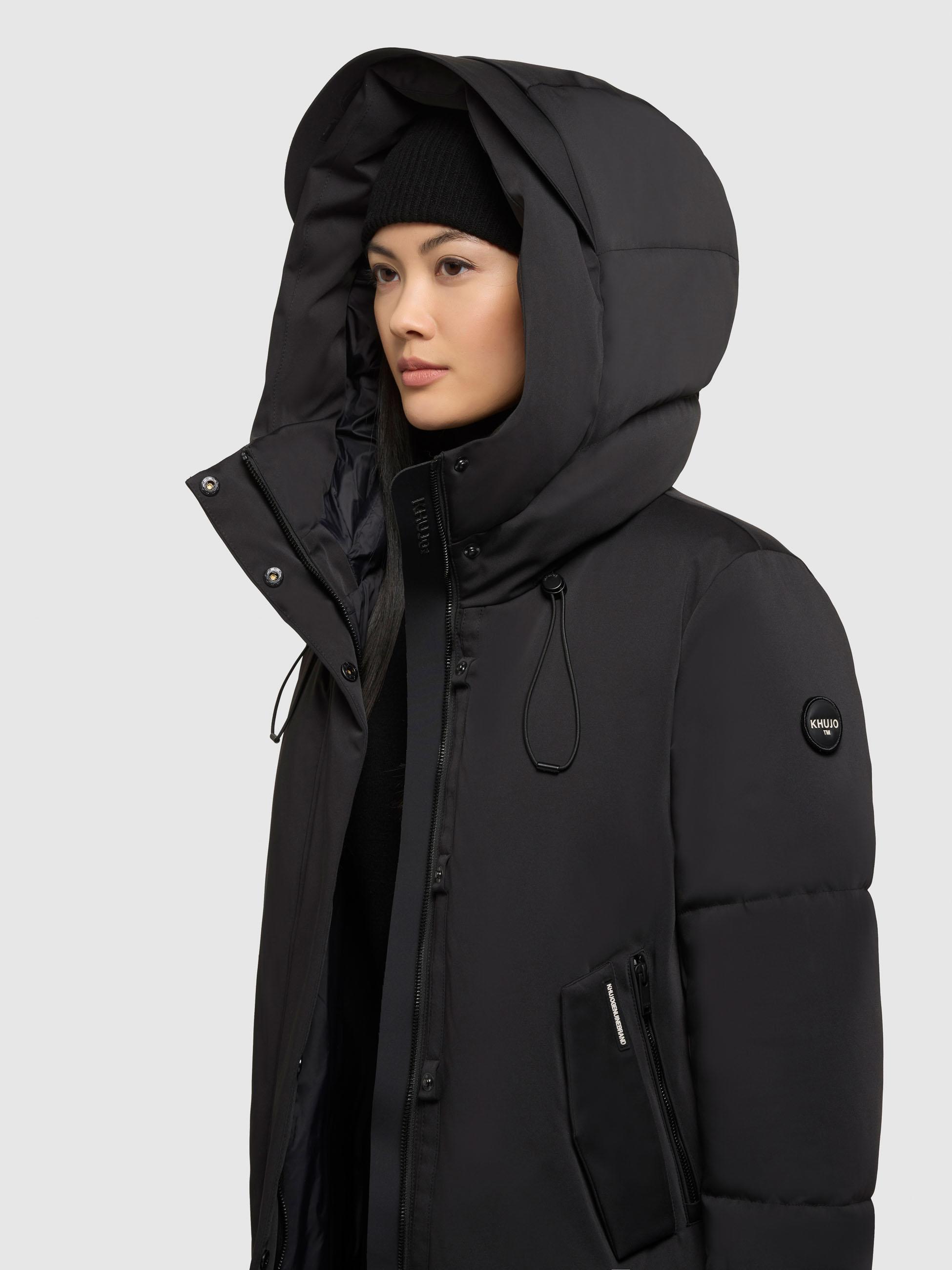 Wintermantel mit Kapuze "Luggs" Black