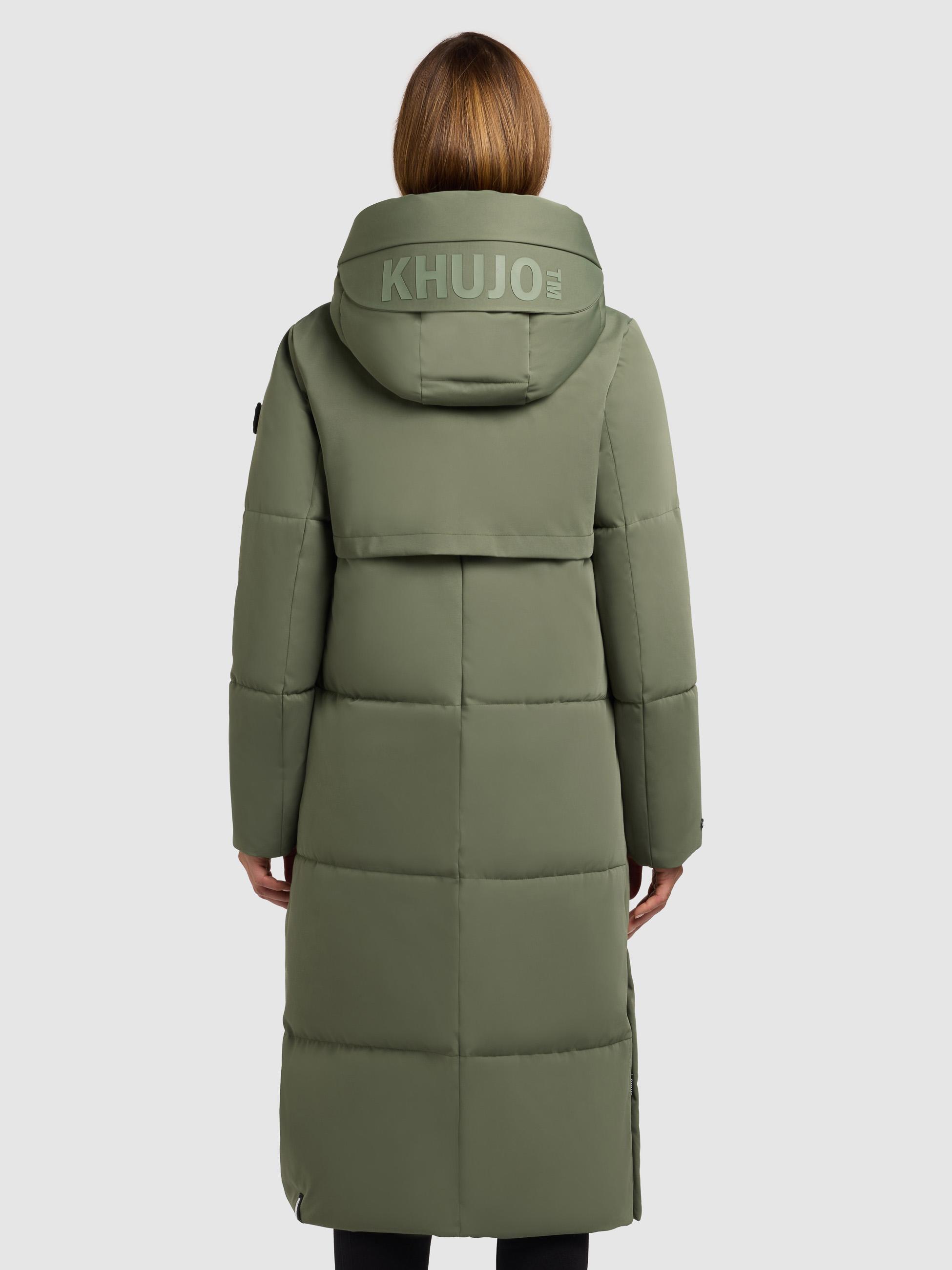 Wintermantel mit Kapuze "Luggs" Muted Green