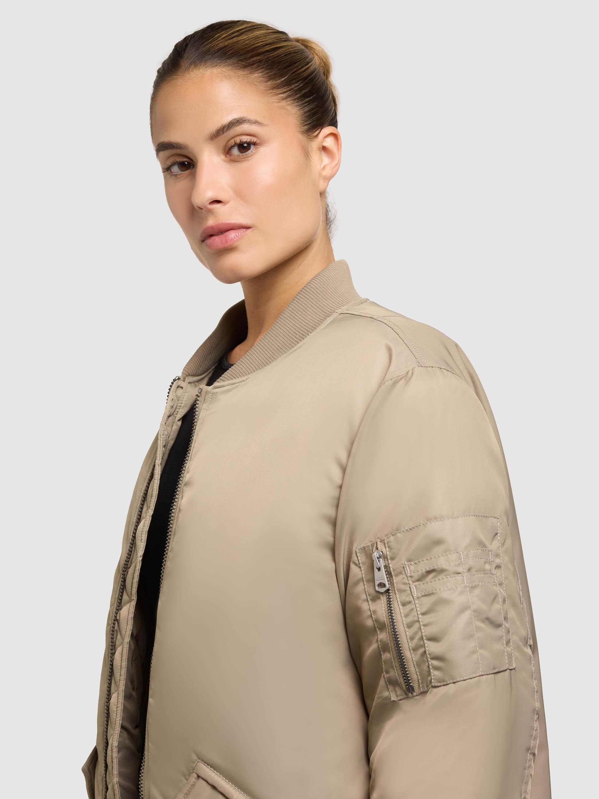 Wintermantel im Bomberjacken-Style "Lulu" Bomber Beige