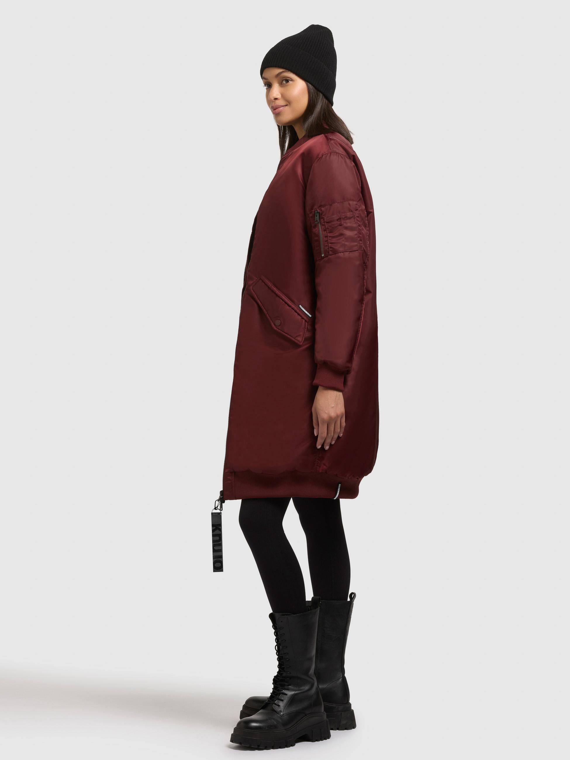 Wintermantel im Bomberjacken-Style "Lulu" Burgundy Red