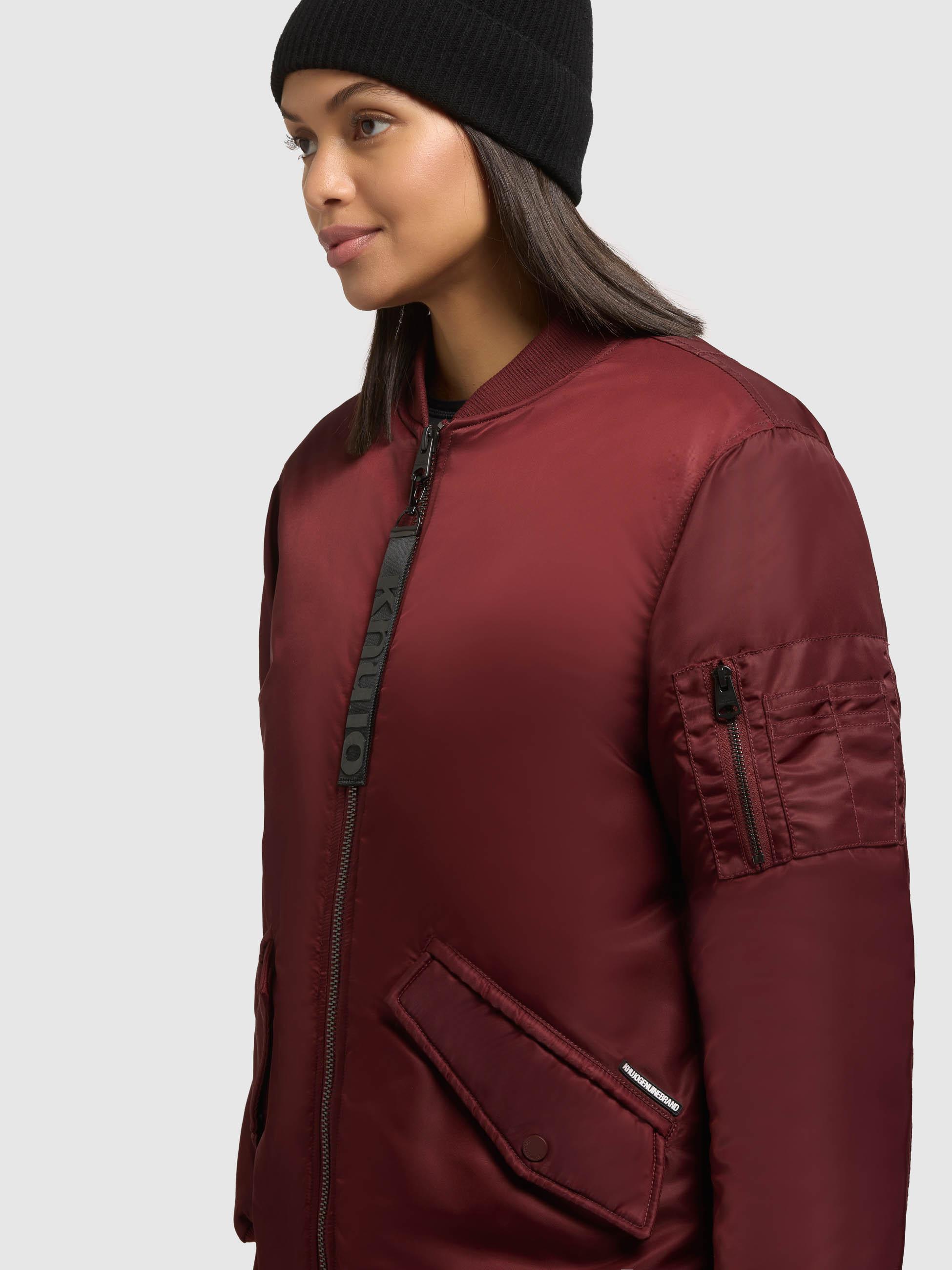 Wintermantel im Bomberjacken-Style "Lulu" Burgundy Red