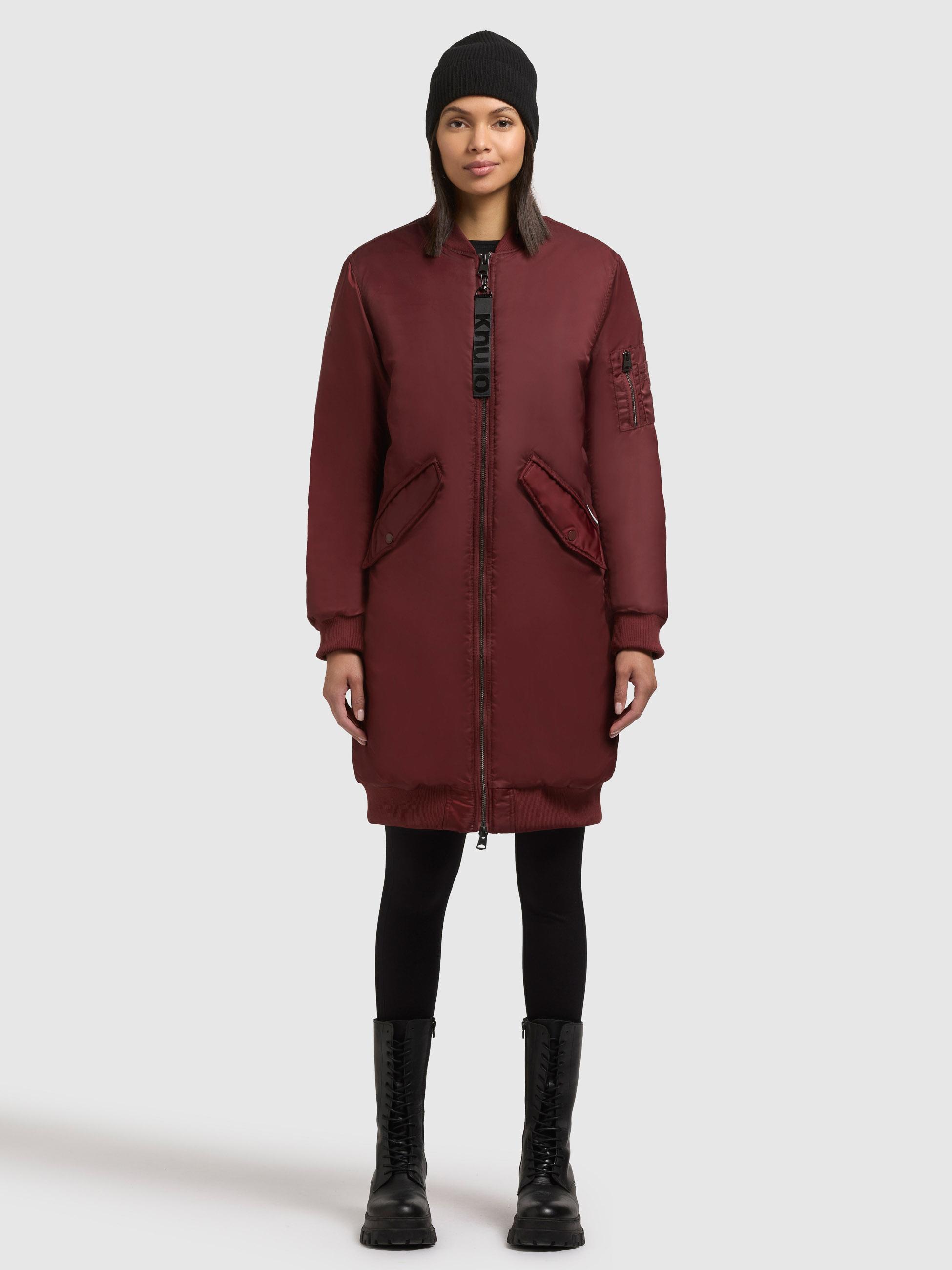 Wintermantel im Bomberjacken-Style "Lulu" Burgundy Red
