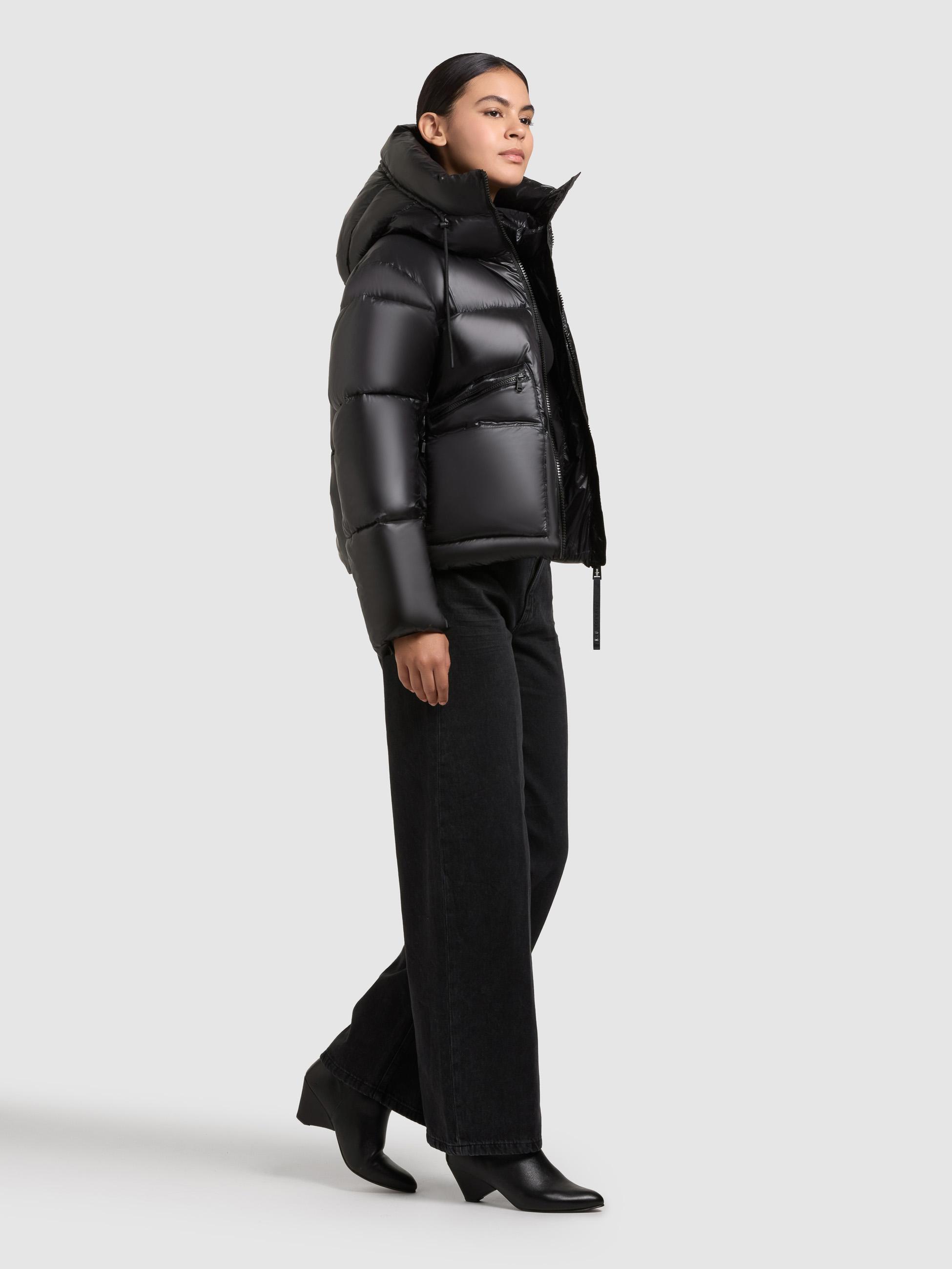 Winterjacke mit Kapuze "Luna" Black