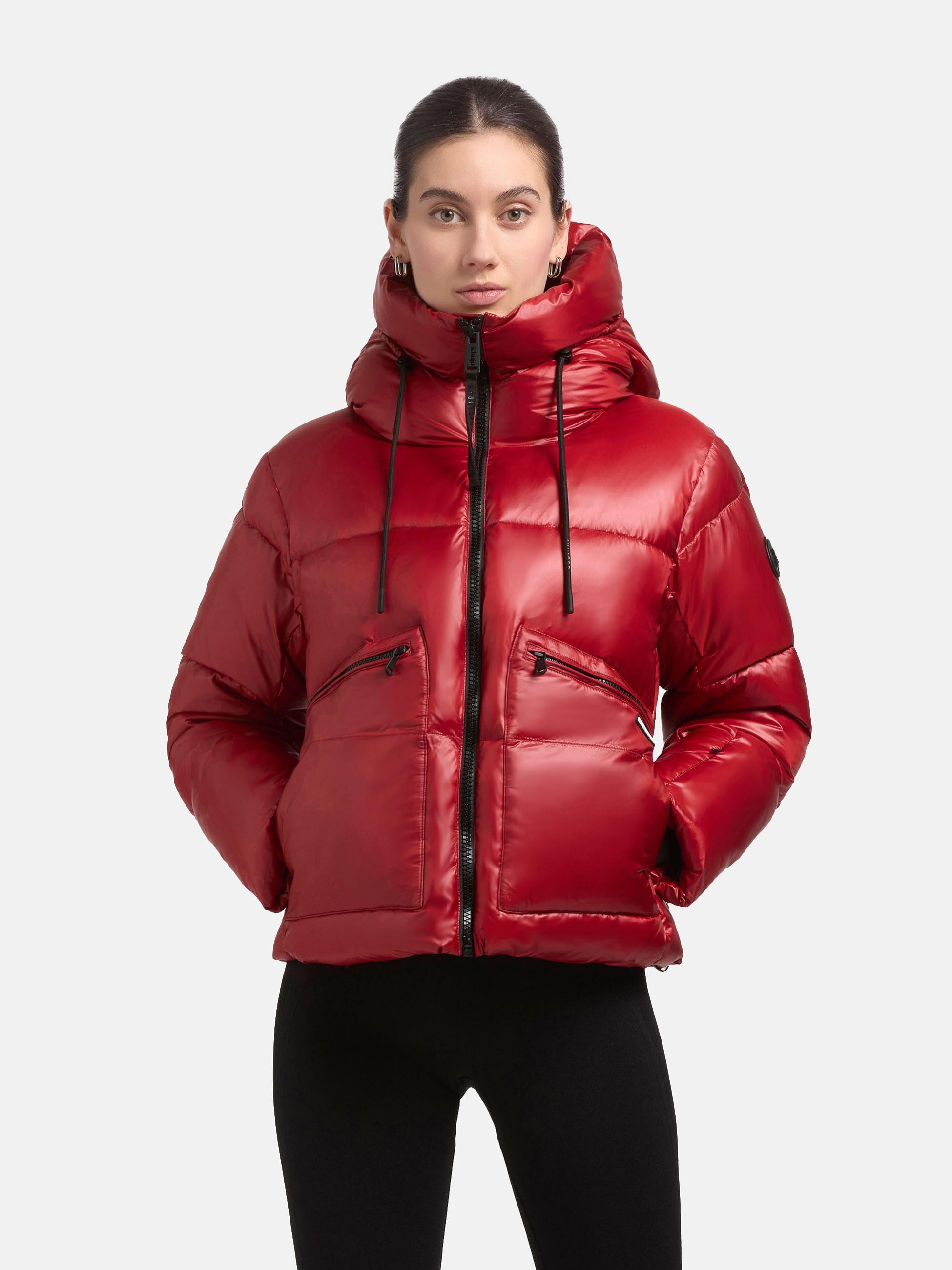 Winterjacke mit Kapuze "Luna" Nebula Red