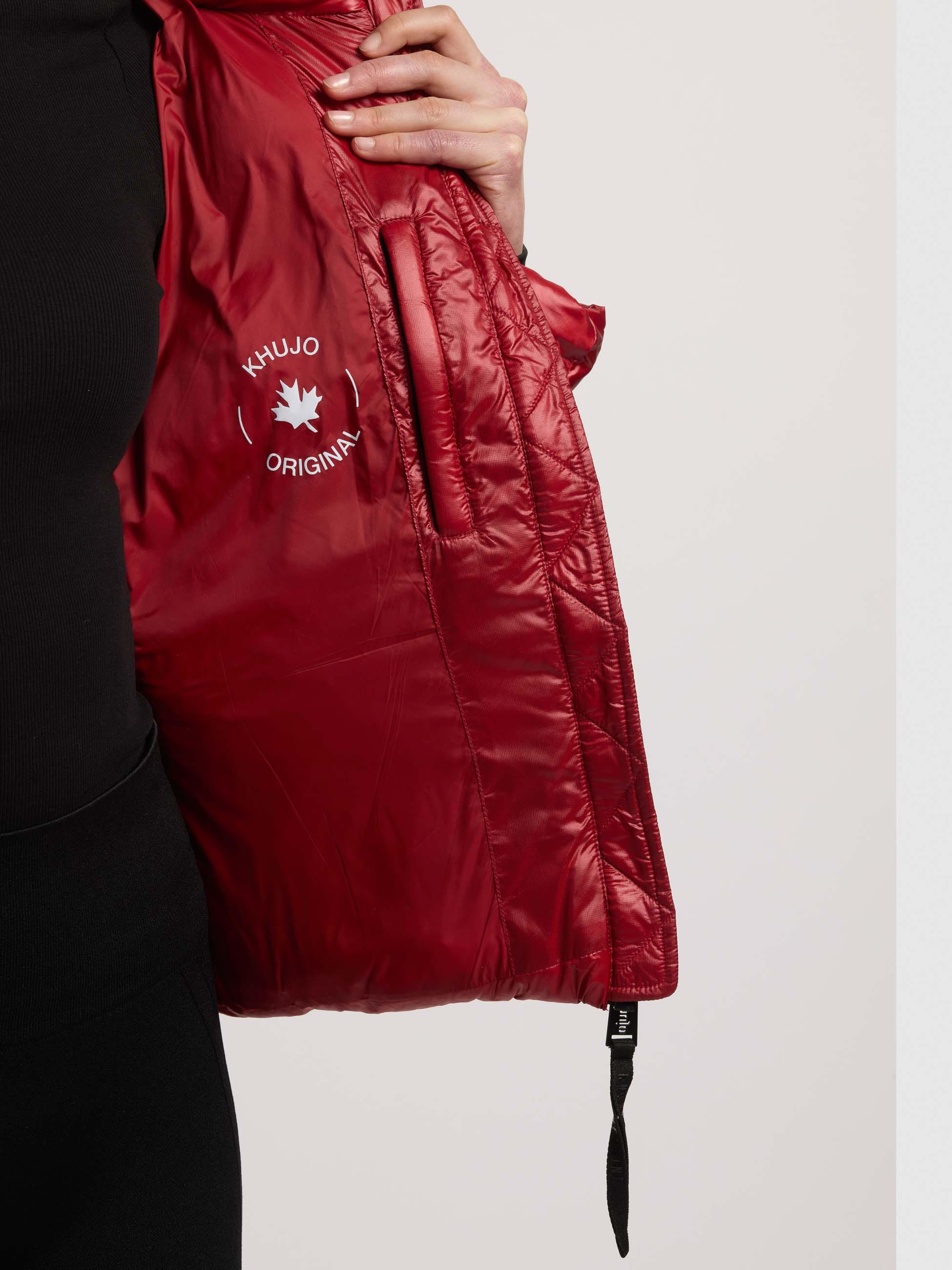 Winterjacke mit Kapuze "Luna" Nebula Red