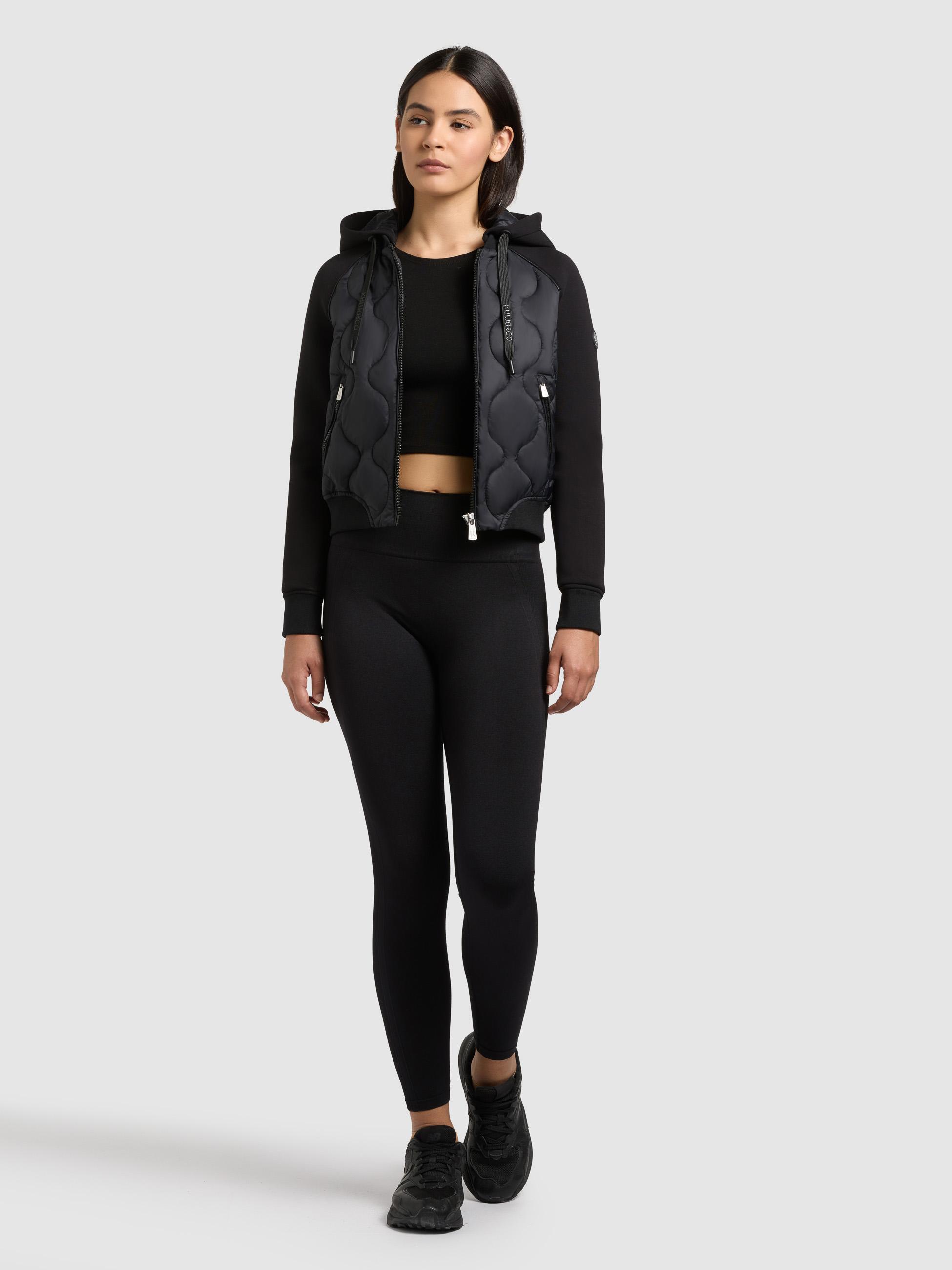 Gesteppte Bomberjacke für den Übergang "Malaya" Black