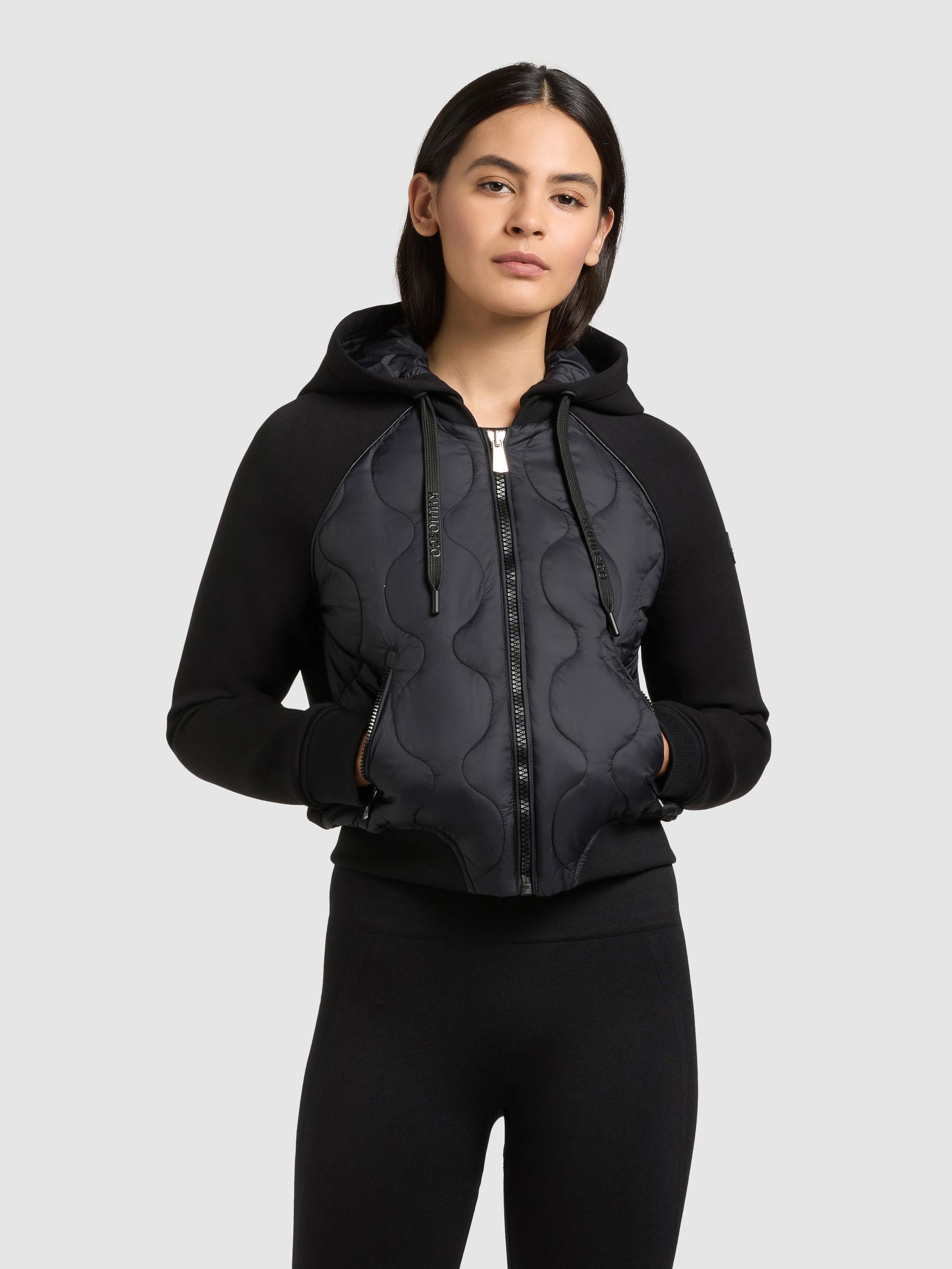 Gesteppte Bomberjacke für den Übergang "Malaya" Black