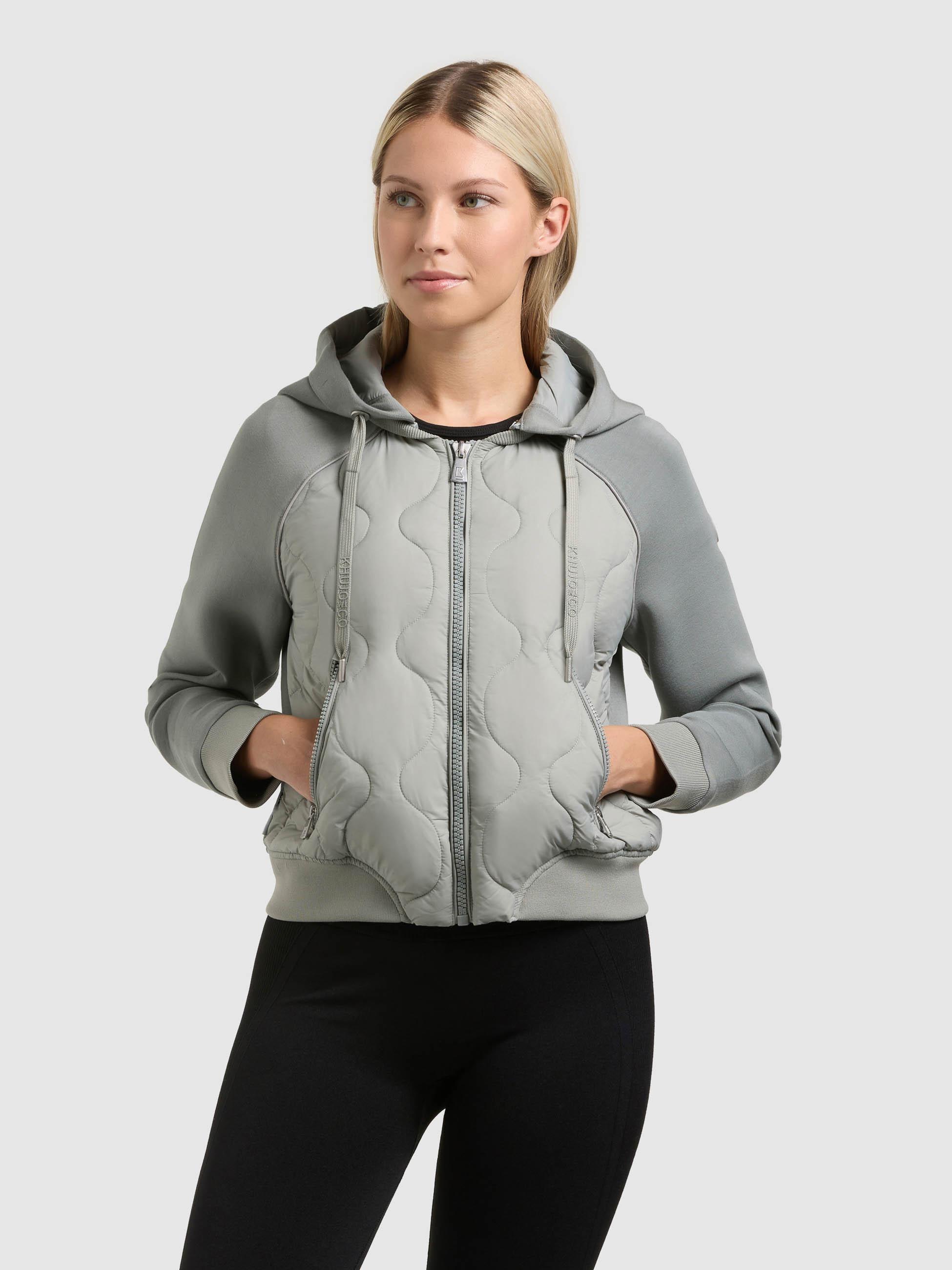 Gesteppte Bomberjacke für den Übergang "Malaya" Cloud Green