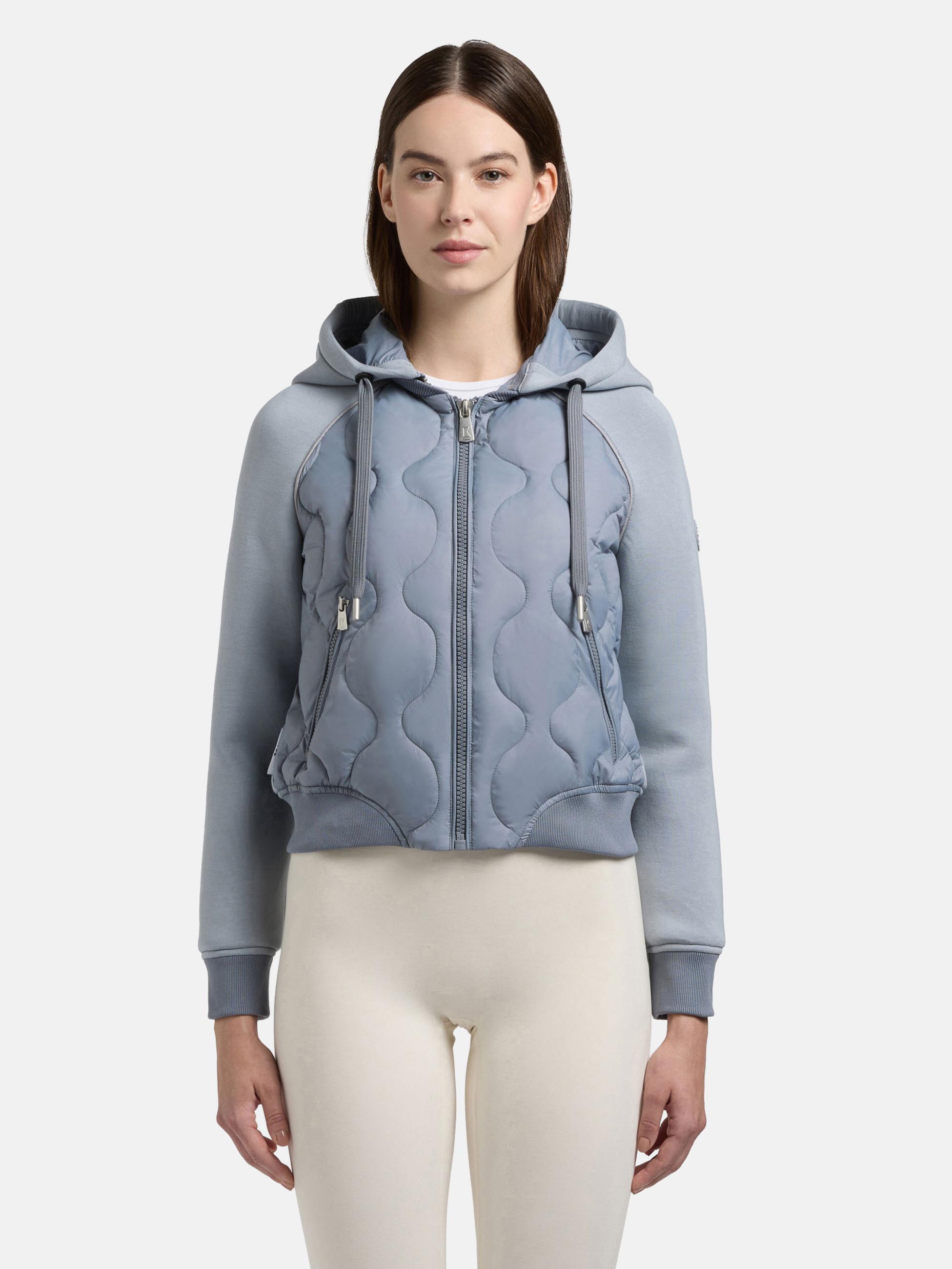 Gesteppte Bomberjacke für den Übergang "Malaya" Misty Blue