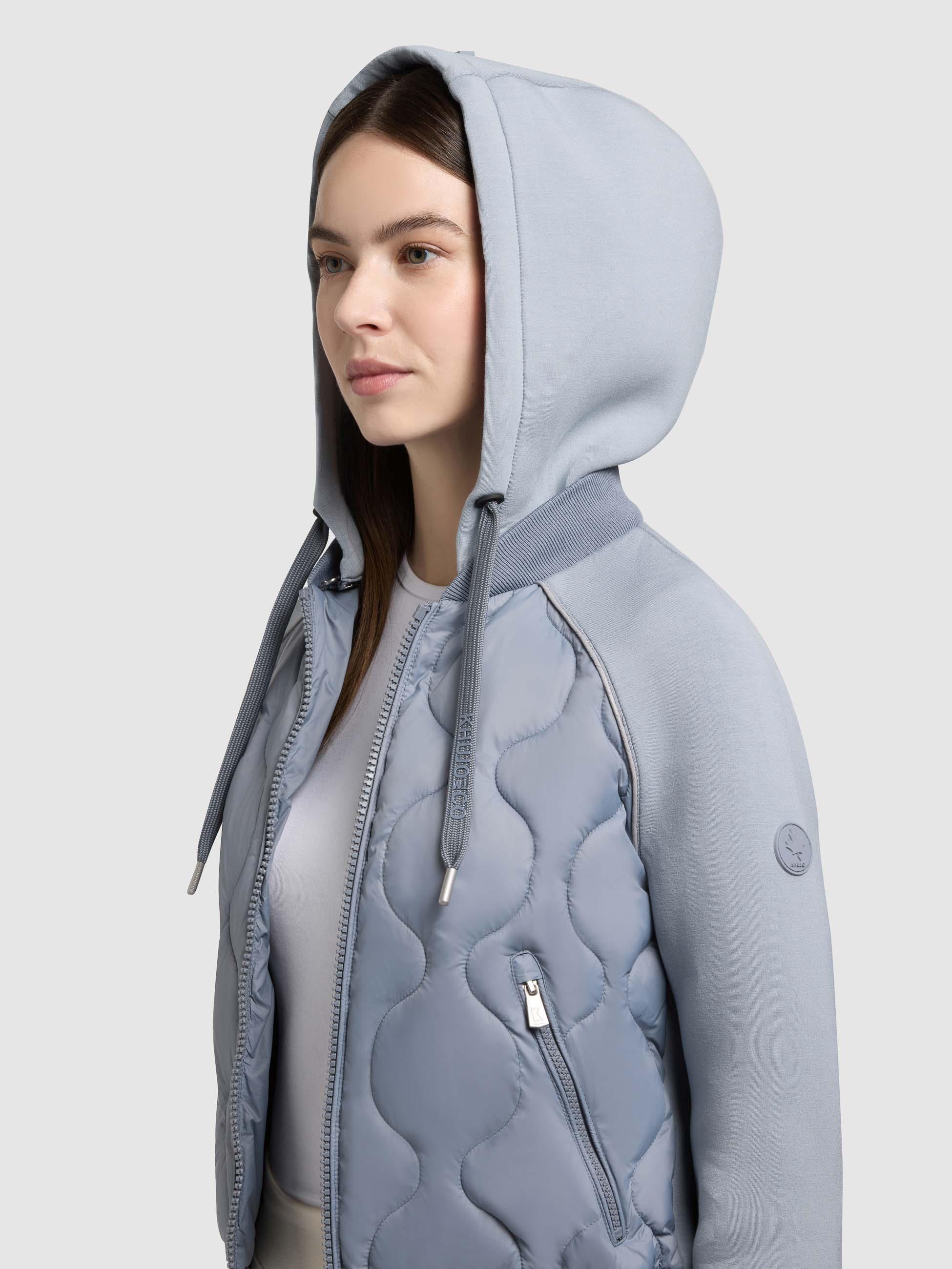 Gesteppte Bomberjacke für den Übergang "Malaya" Misty Blue