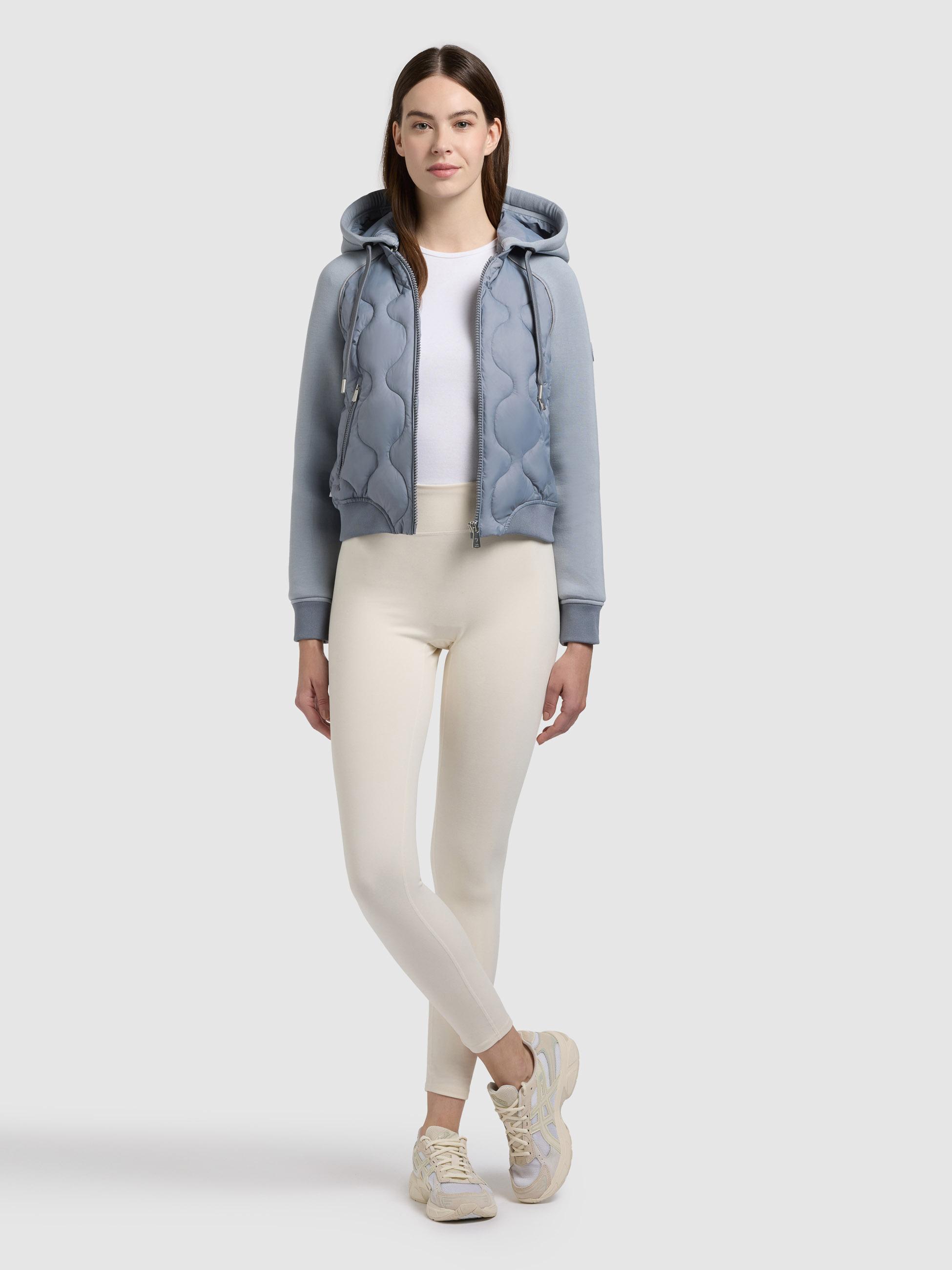 Gesteppte Bomberjacke für den Übergang "Malaya" Misty Blue