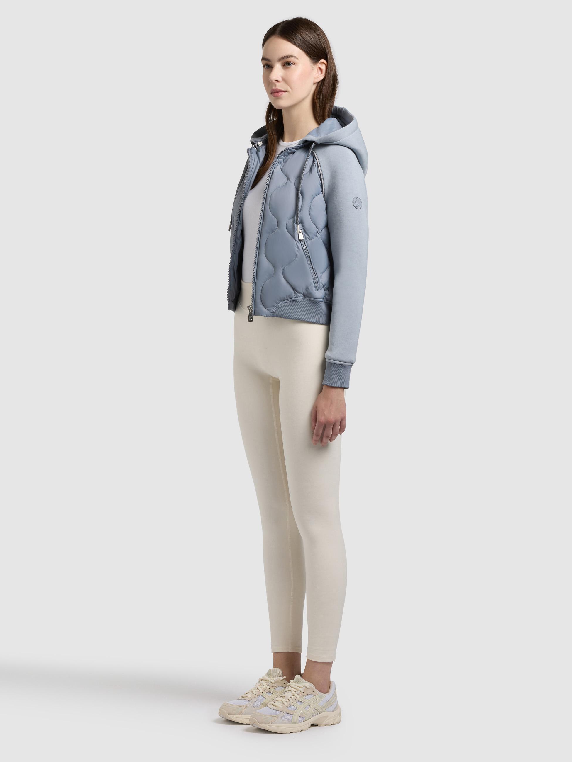 Gesteppte Bomberjacke für den Übergang "Malaya" Misty Blue