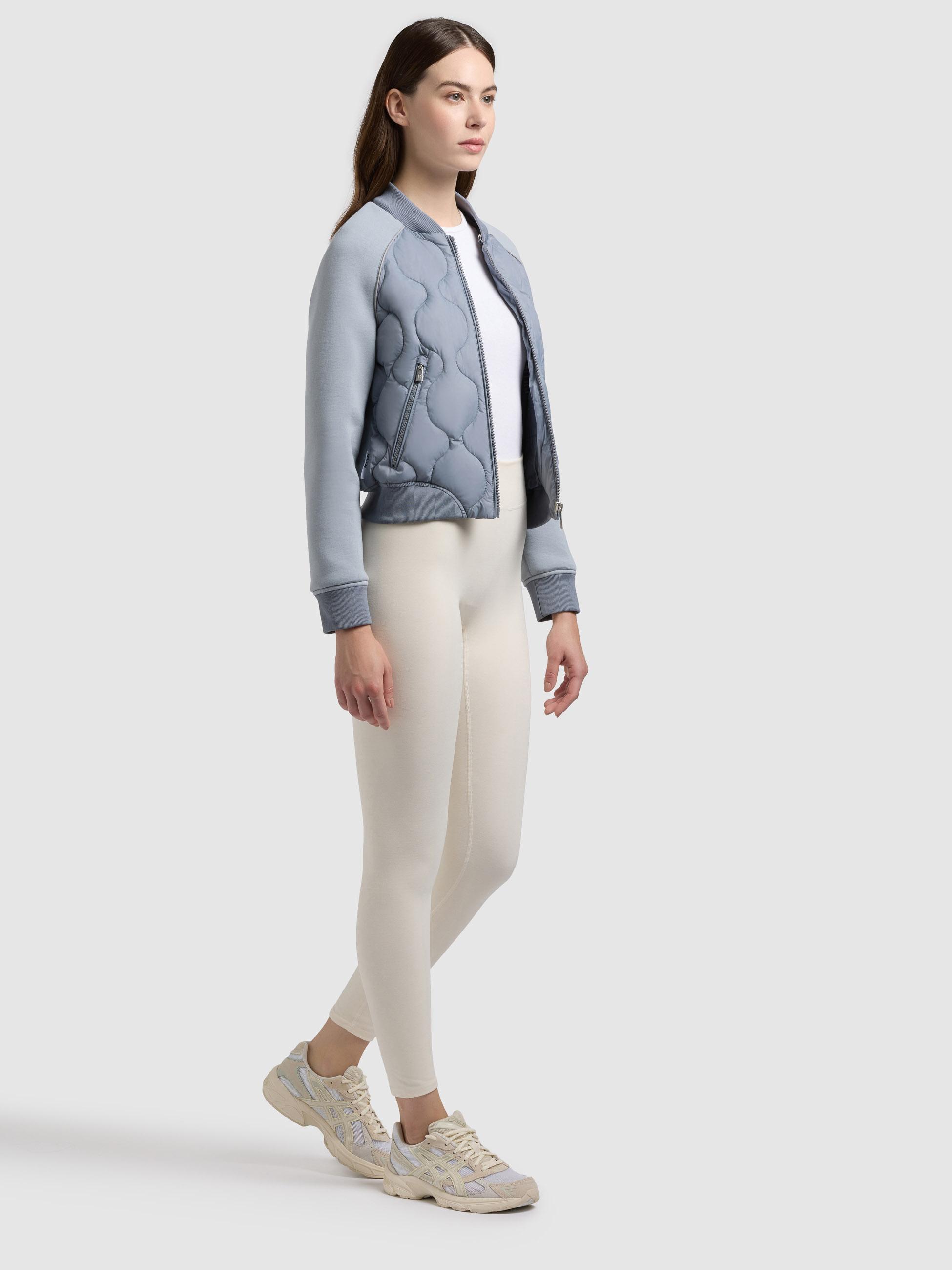 Gesteppte Bomberjacke für den Übergang "Malaya" Misty Blue
