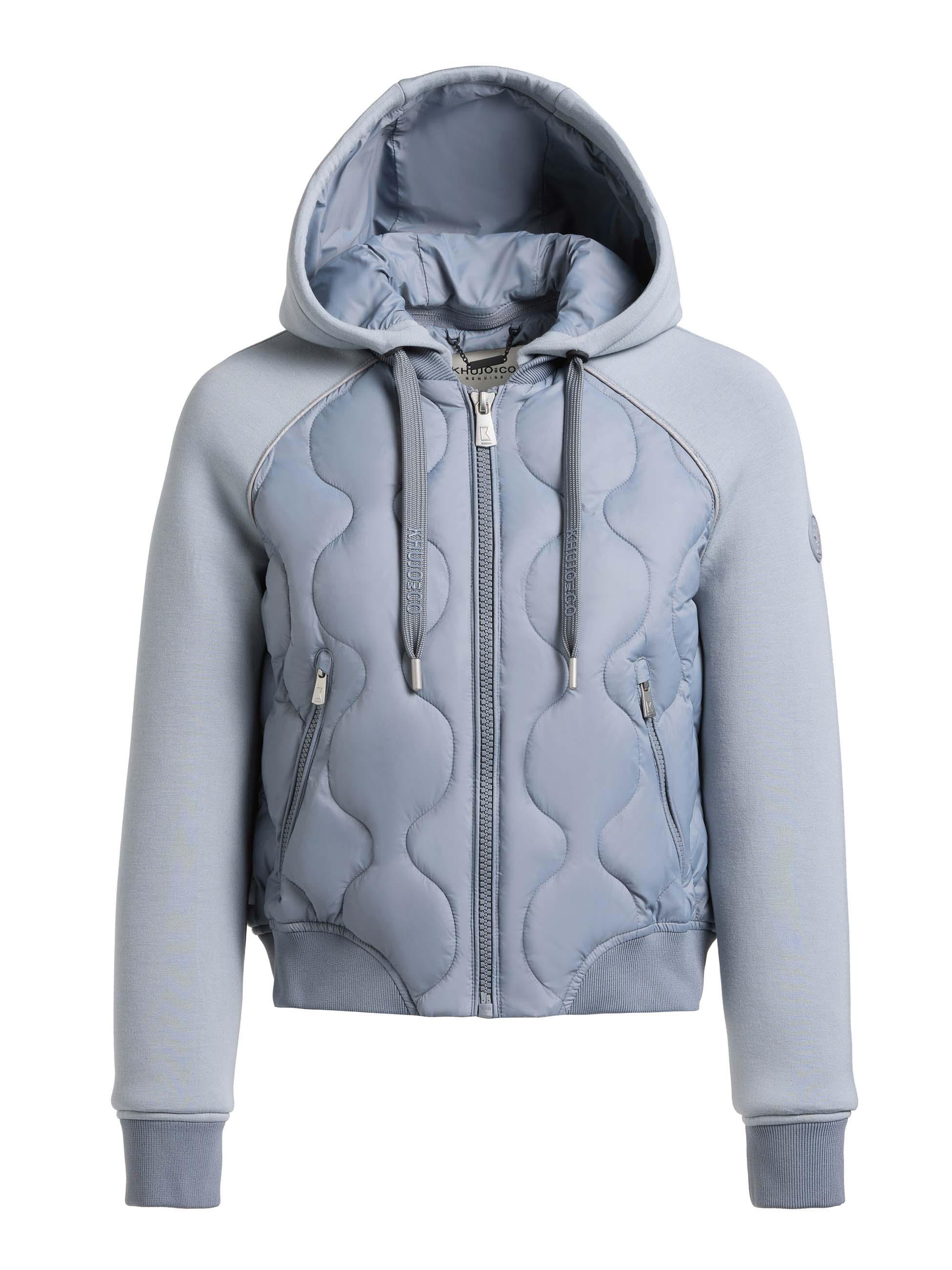 Gesteppte Bomberjacke für den Übergang "Malaya" Misty Blue