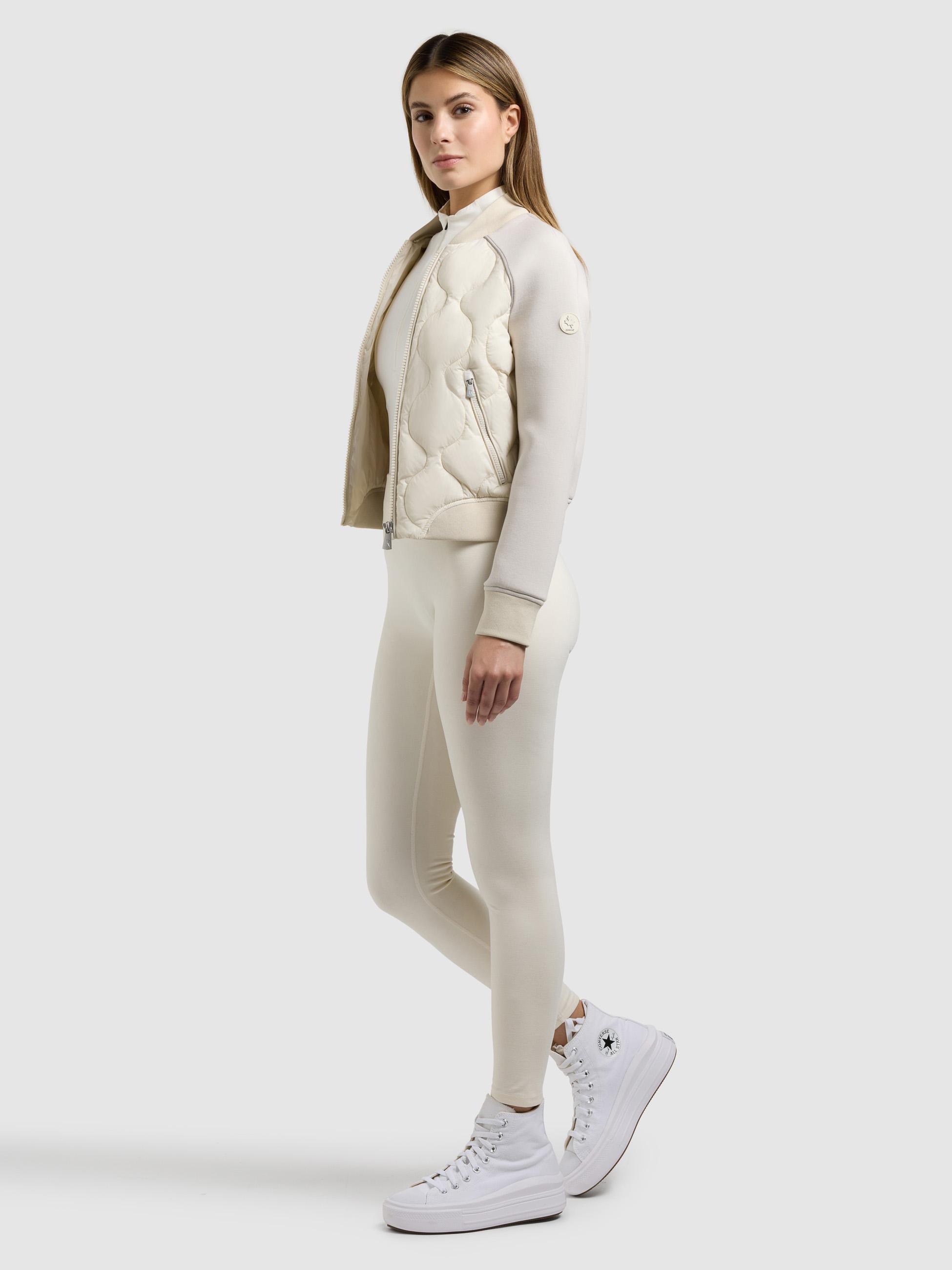 Gesteppte Bomberjacke für den Übergang "Malaya" Offwhite