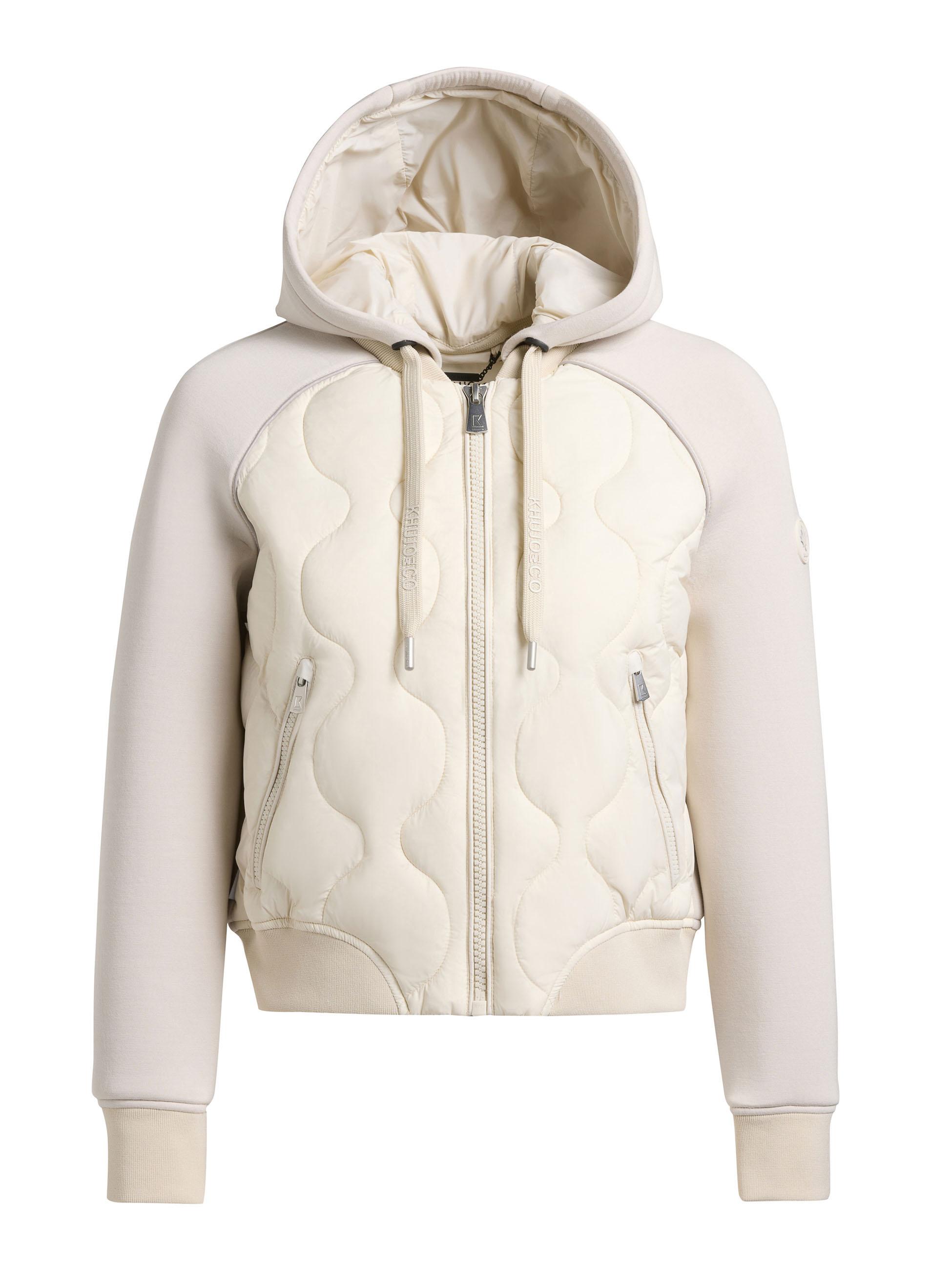 Gesteppte Bomberjacke für den Übergang "Malaya" Offwhite