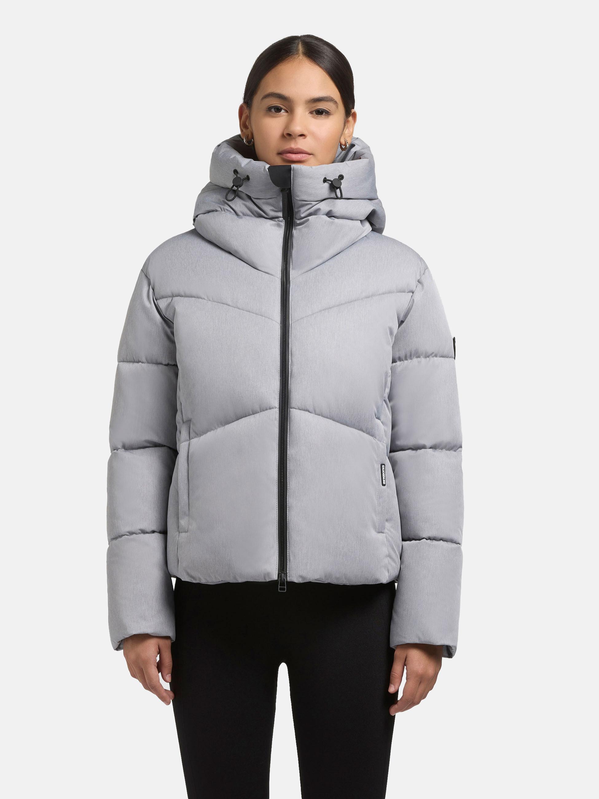 Winter Steppjacke mit Kapuze "Milly" Bliss Melange Grey