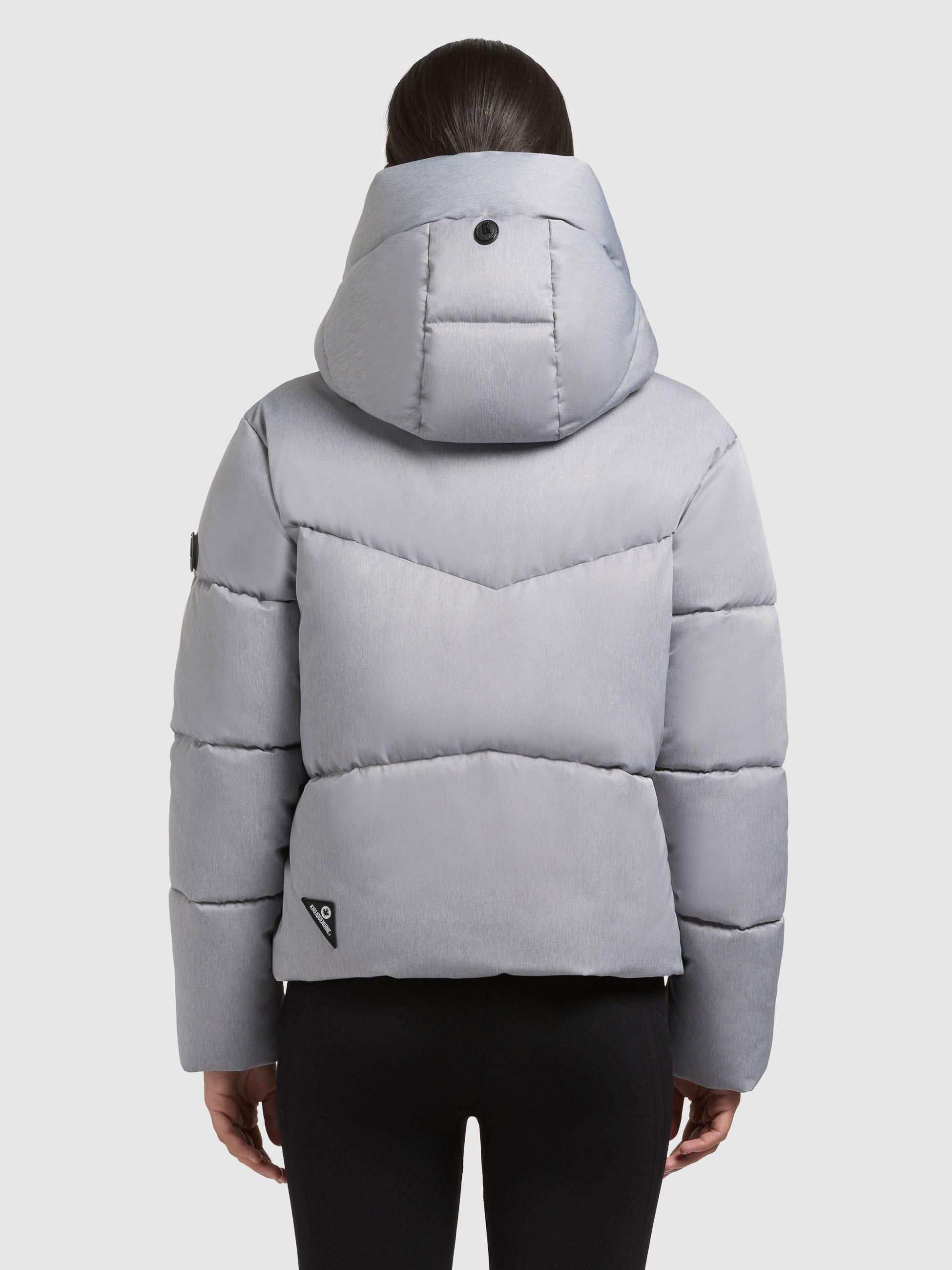 Winter Steppjacke mit Kapuze "Milly" Bliss Melange Grey