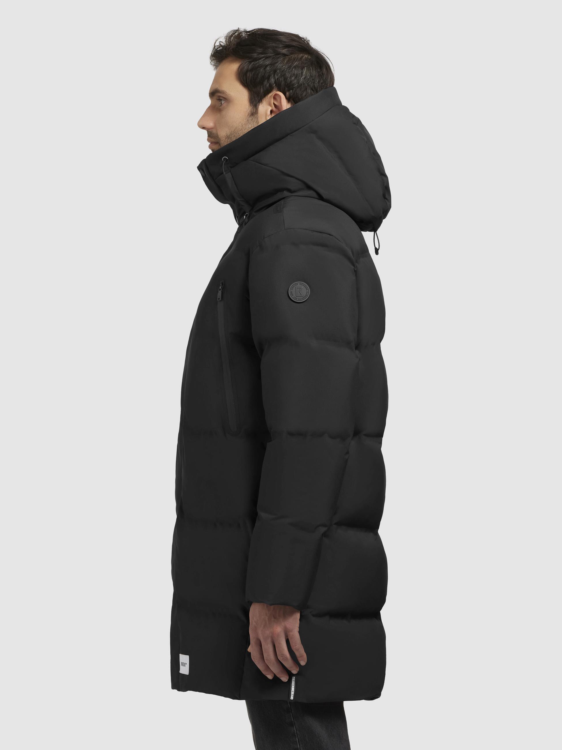 Wintermantel mit integrierten Rucksackträgern "Morse2-YM" Black