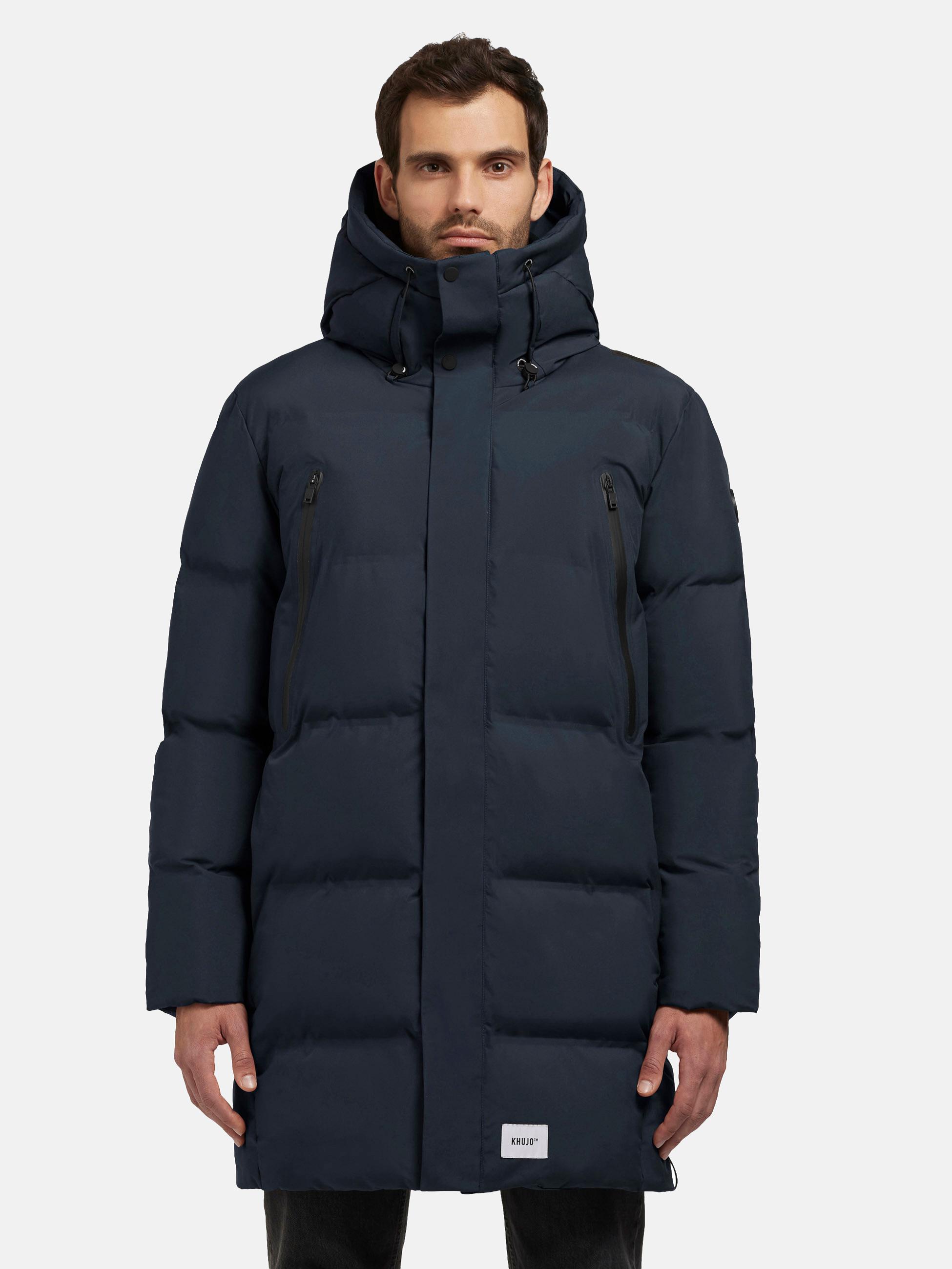 Wintermantel mit integrierten Rucksackträgern "Morse2-YM" Dark Navy