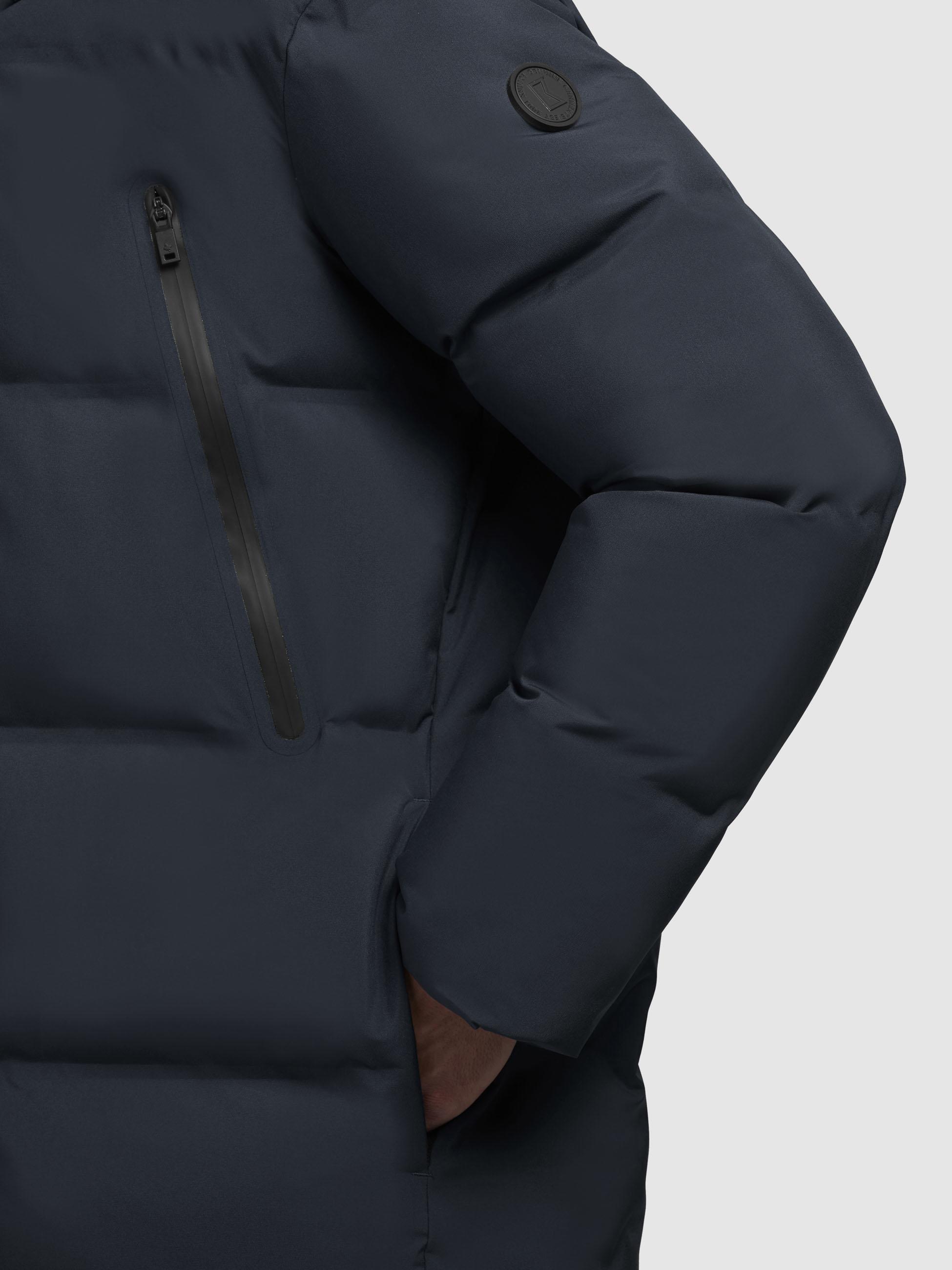 Wintermantel mit integrierten Rucksackträgern "Morse2-YM" Dark Navy