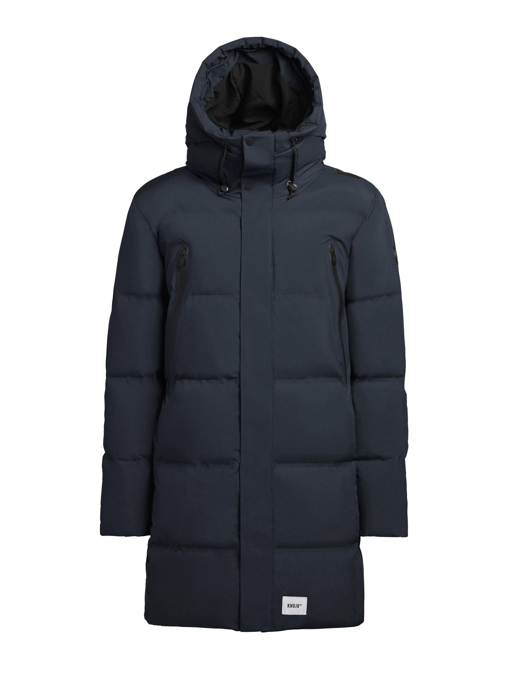 Wintermantel mit integrierten Rucksackträgern "Morse2-YM" Dark Navy