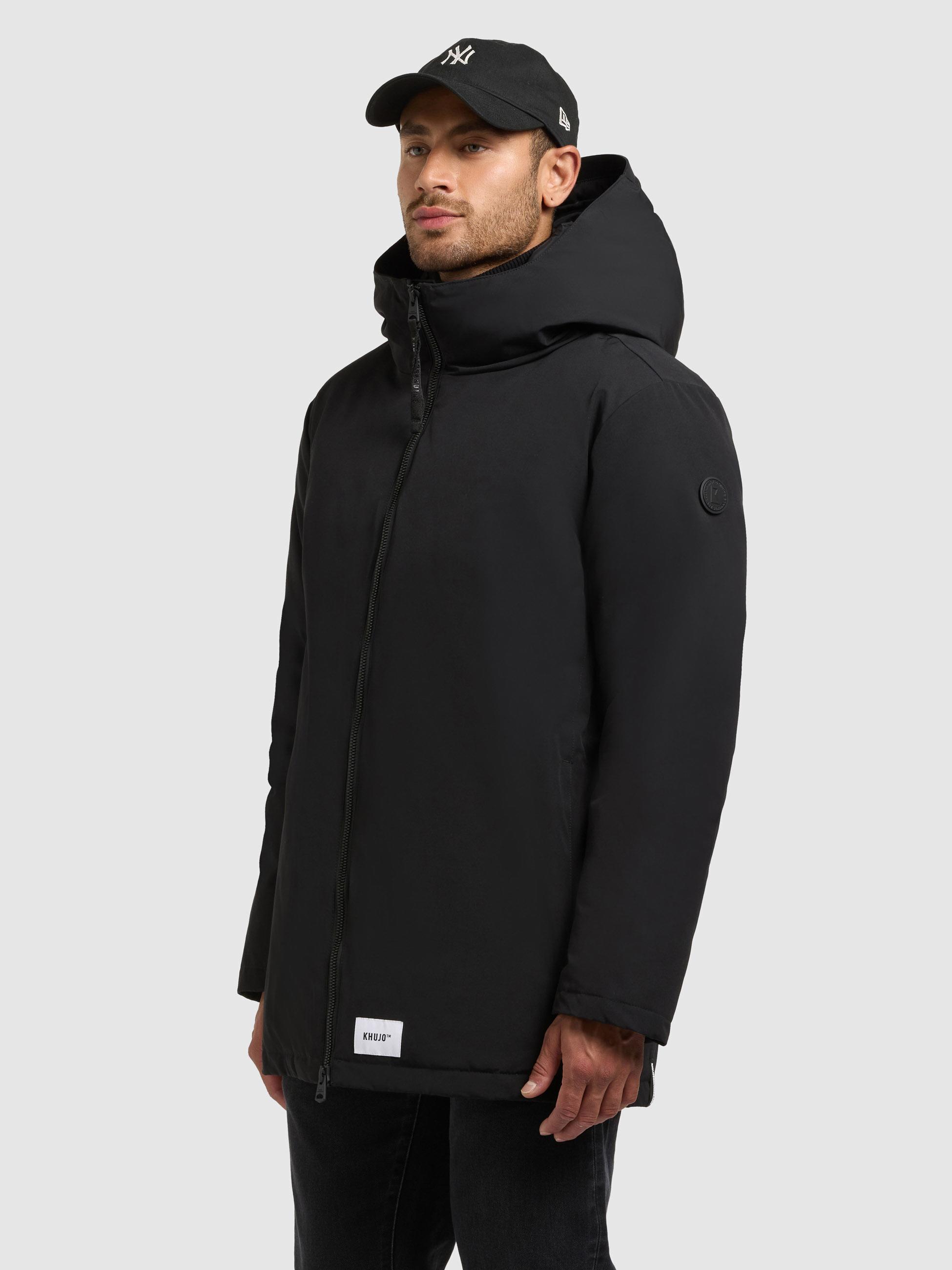 Warme Winter Kurzmantel "Nedd" Black