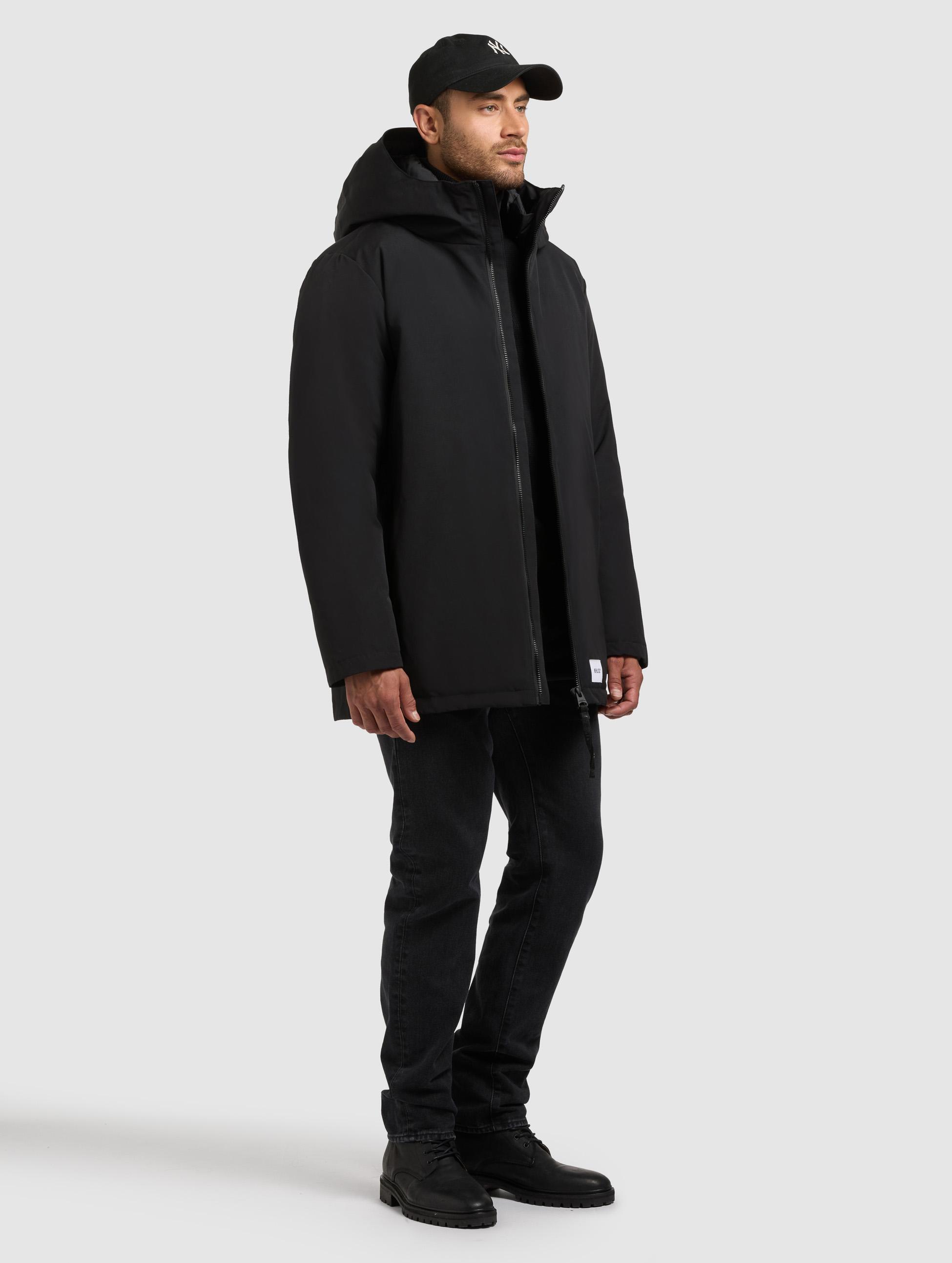 Warme Winter Kurzmantel "Nedd" Black