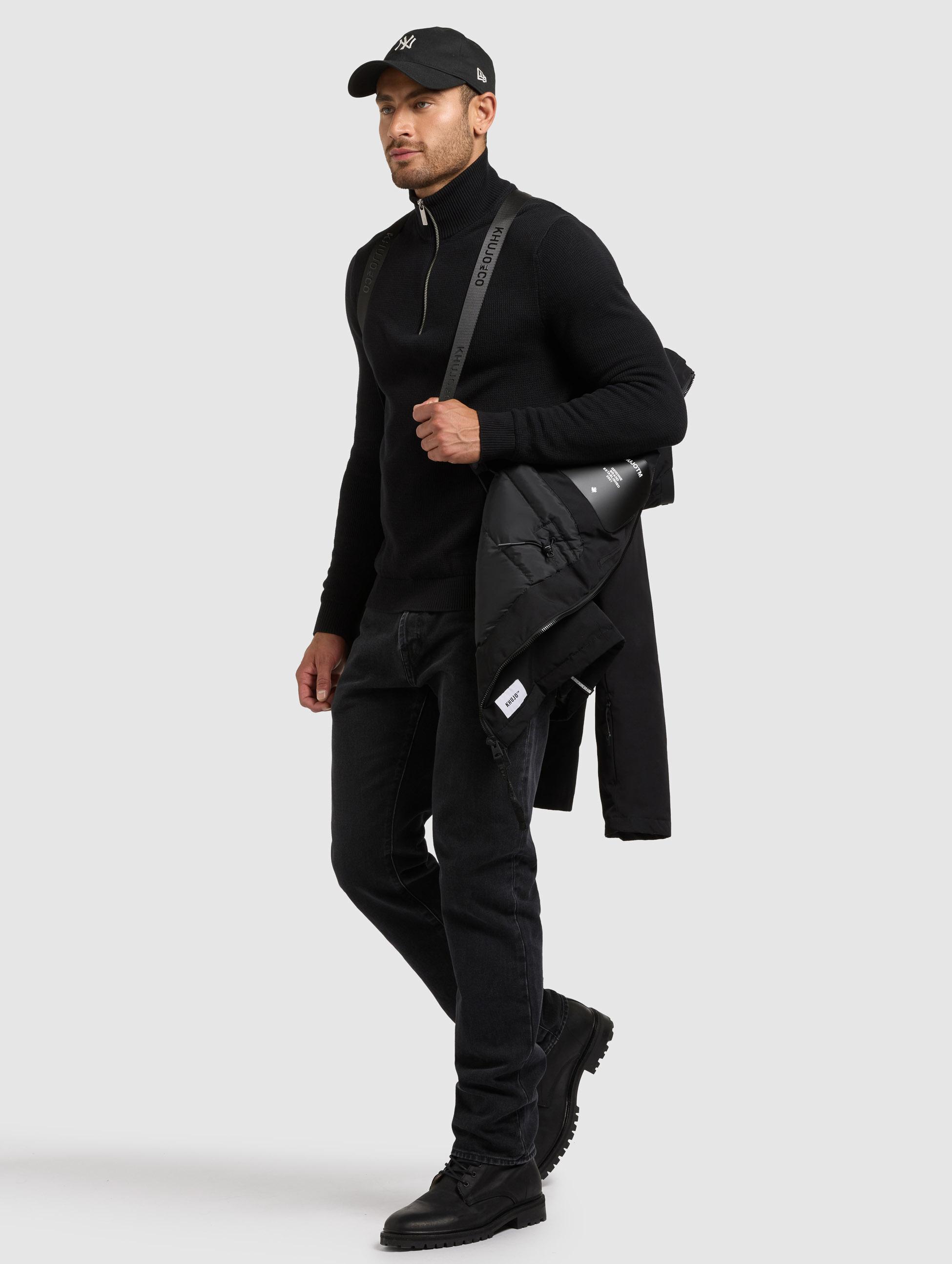 Warme Winter Kurzmantel "Nedd" Black