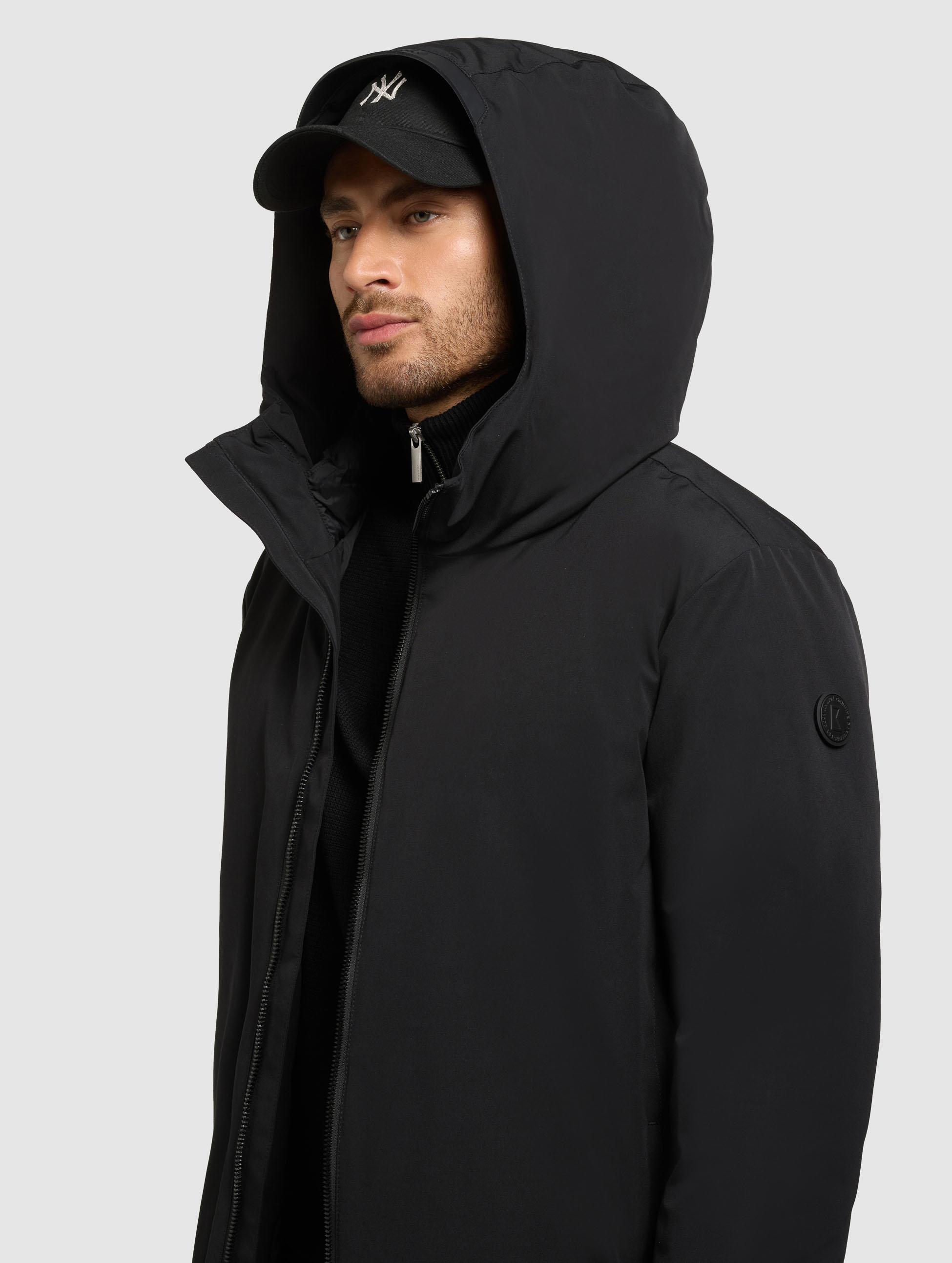 Warme Winter Kurzmantel "Nedd" Black