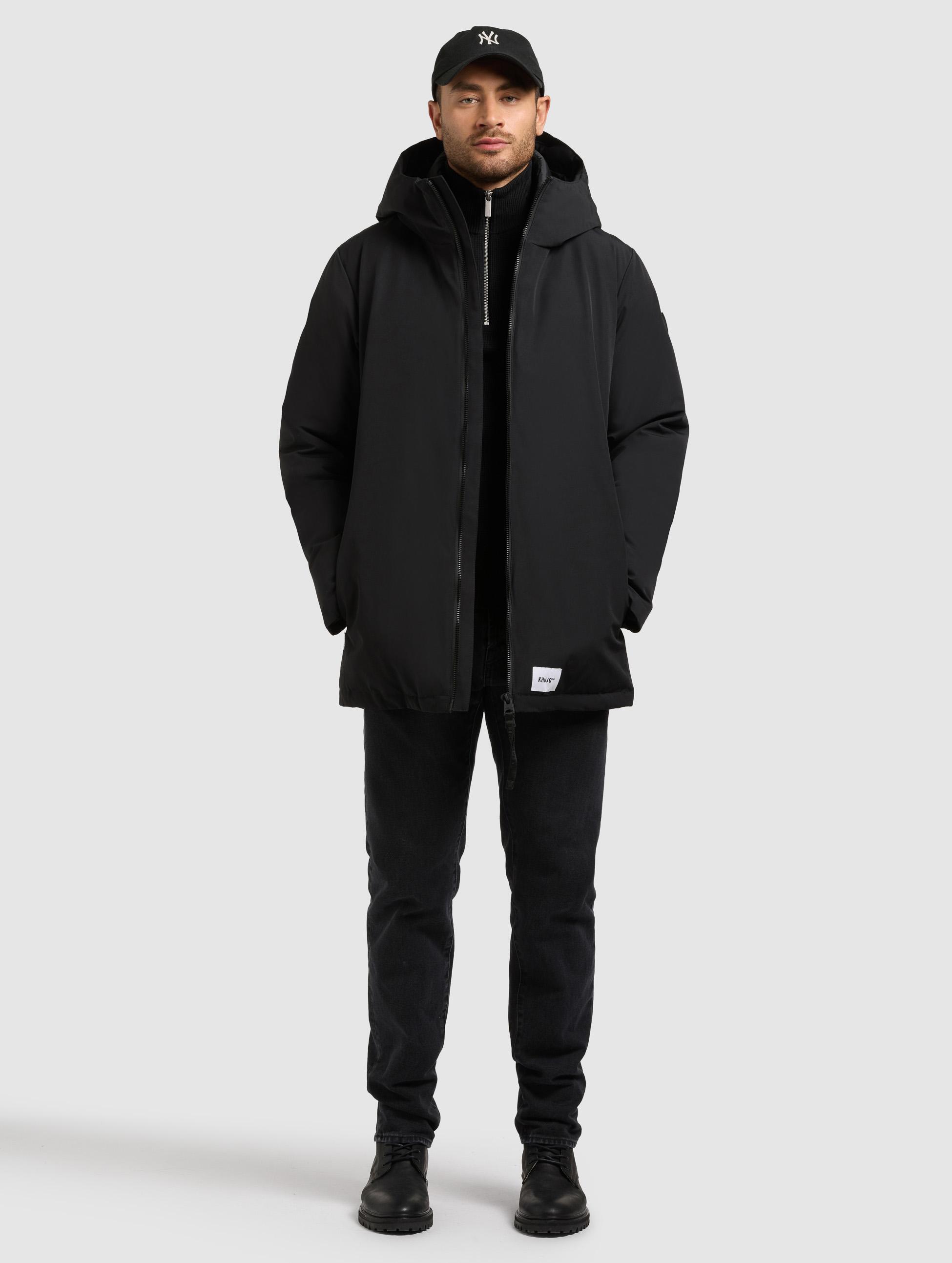 Warme Winter Kurzmantel "Nedd" Black
