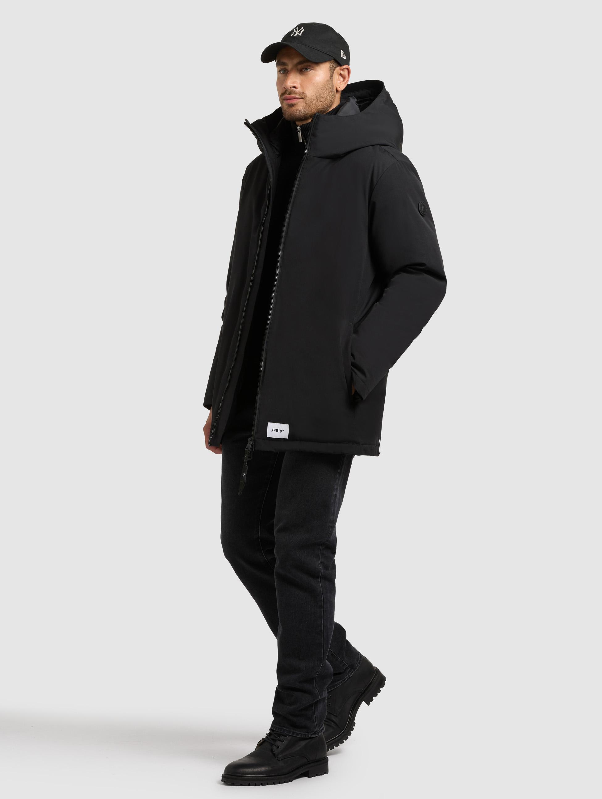 Warme Winter Kurzmantel "Nedd" Black
