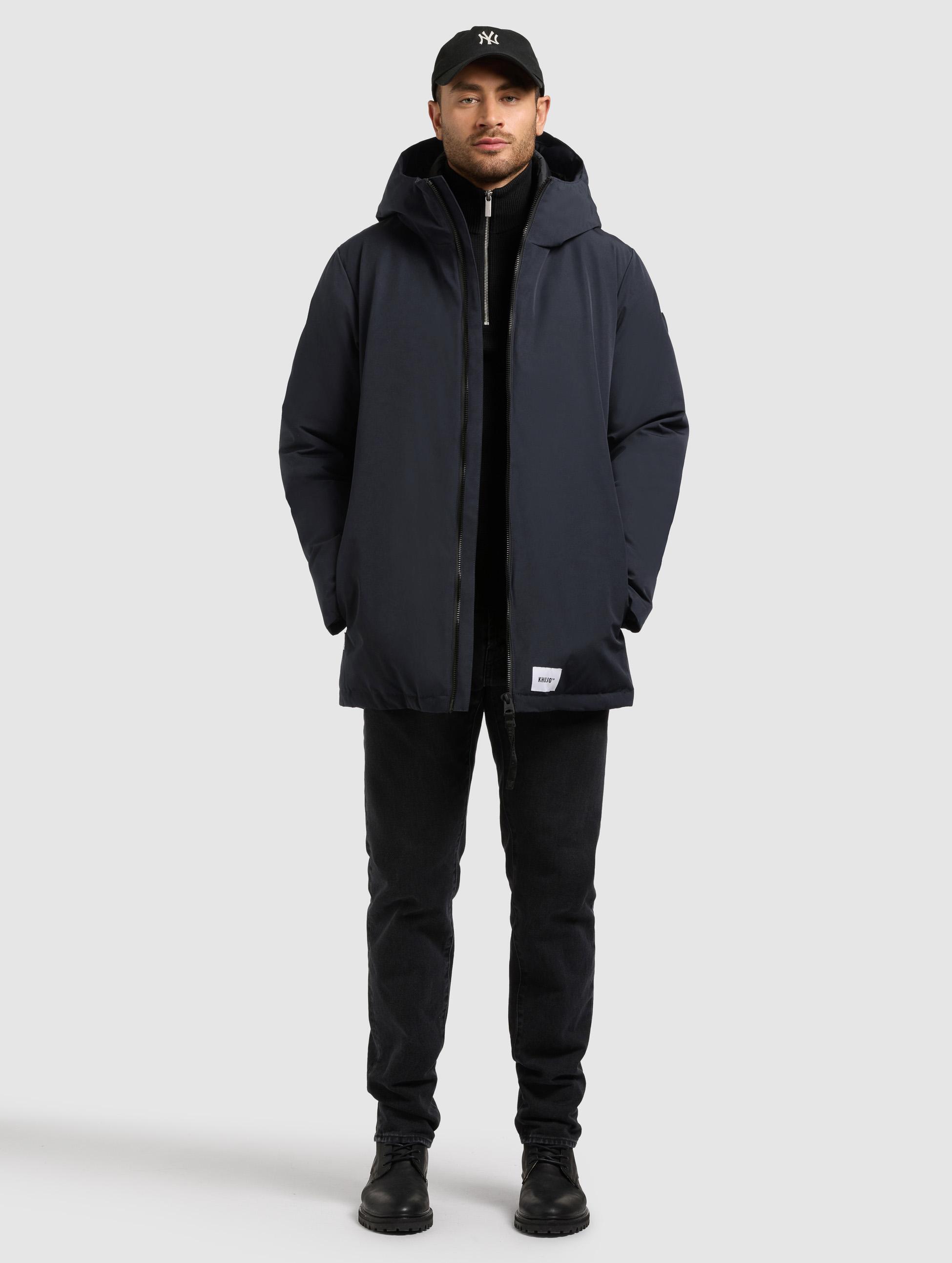 Warme Winter Kurzmantel "Nedd" Port Blue