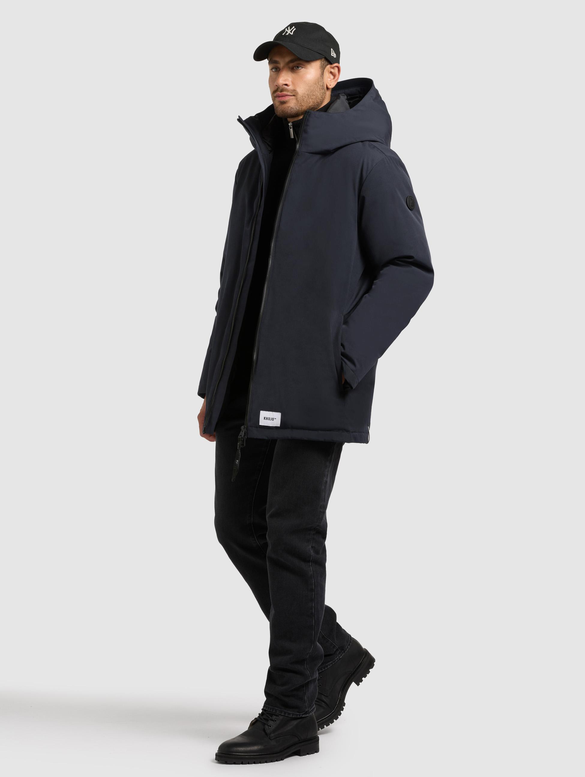 Warme Winter Kurzmantel "Nedd" Port Blue