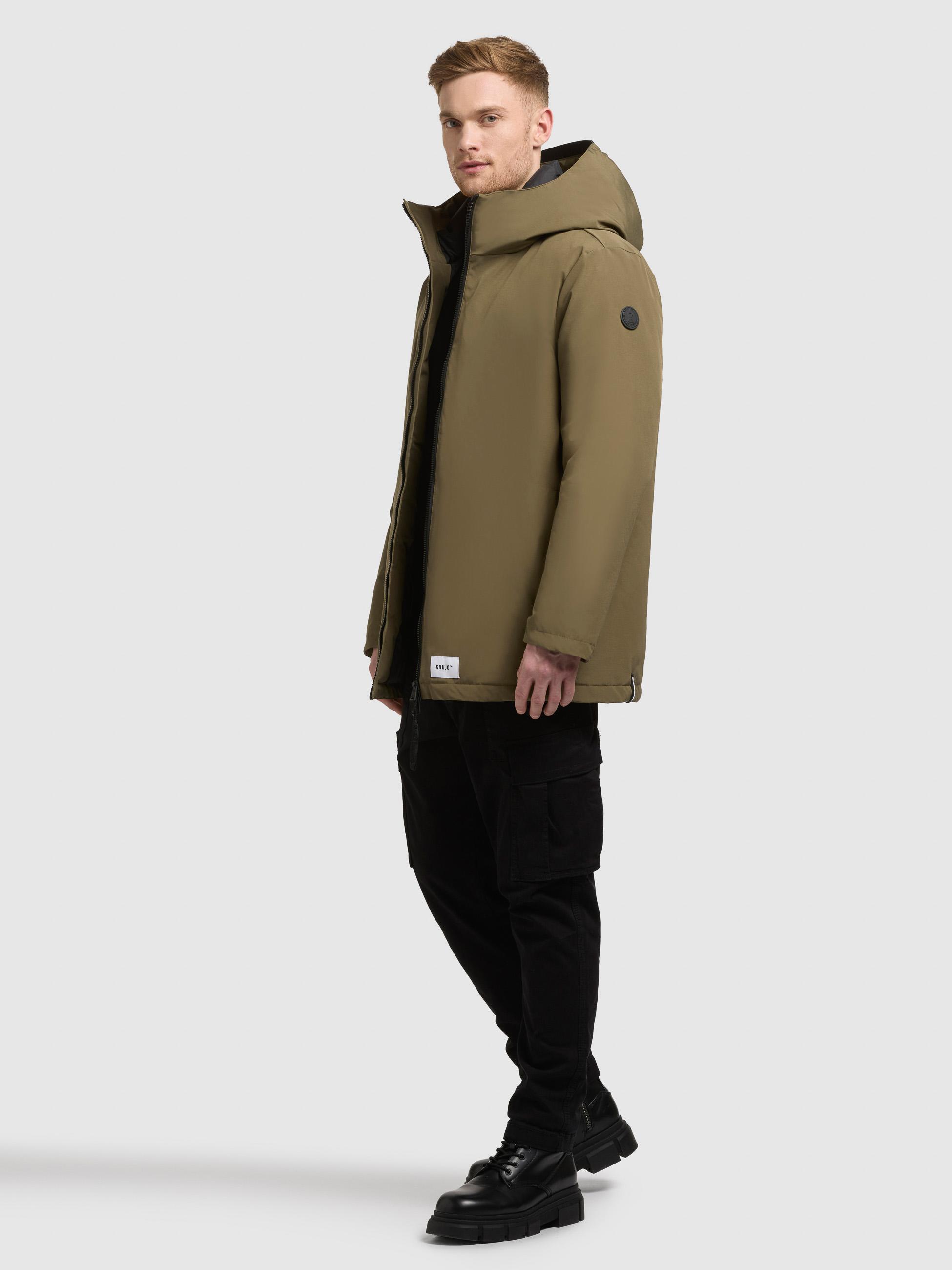 Warme Winter Kurzmantel "Nedd" Scrub Green