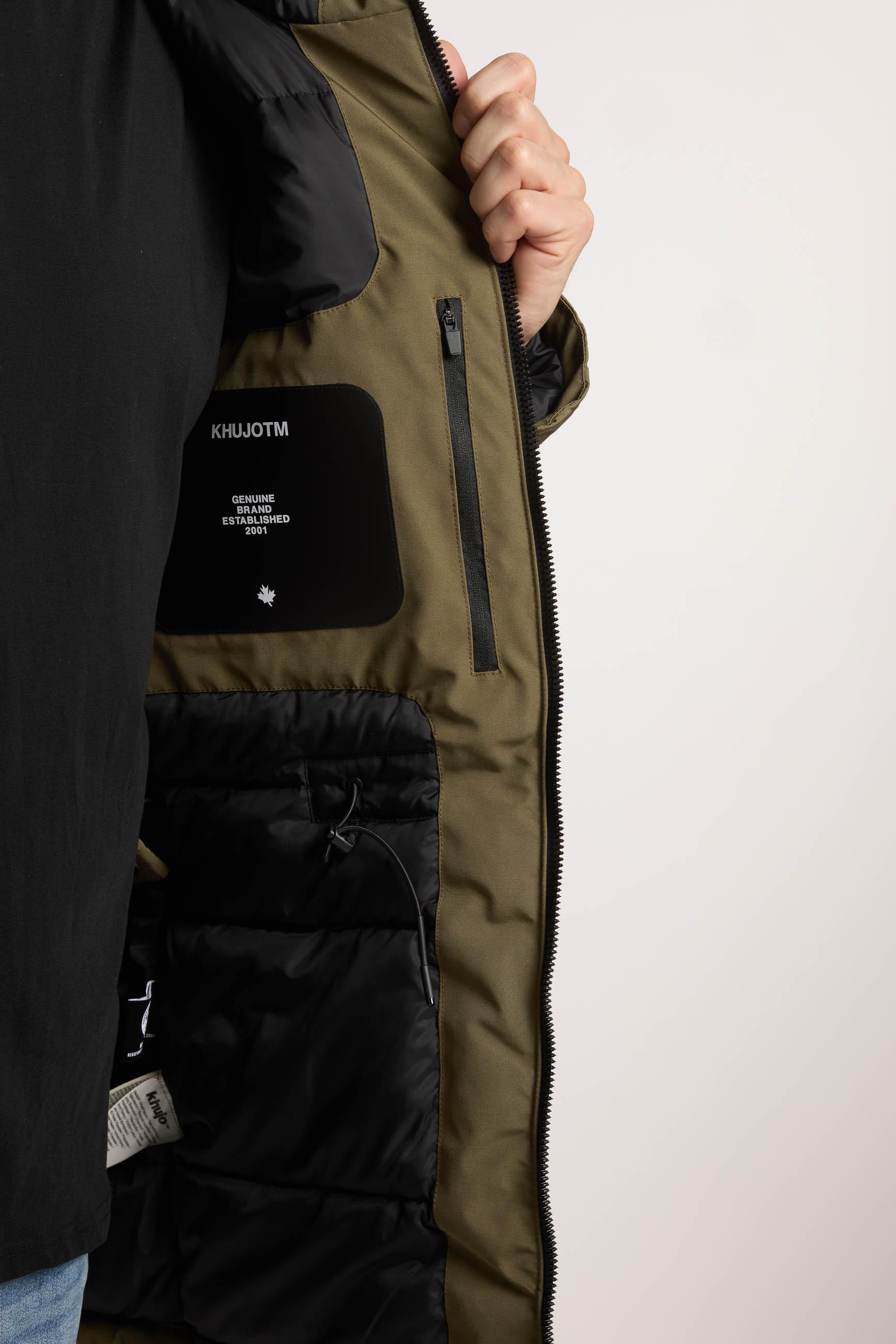 Warme Winter Kurzmantel "Nedd" Scrub Green