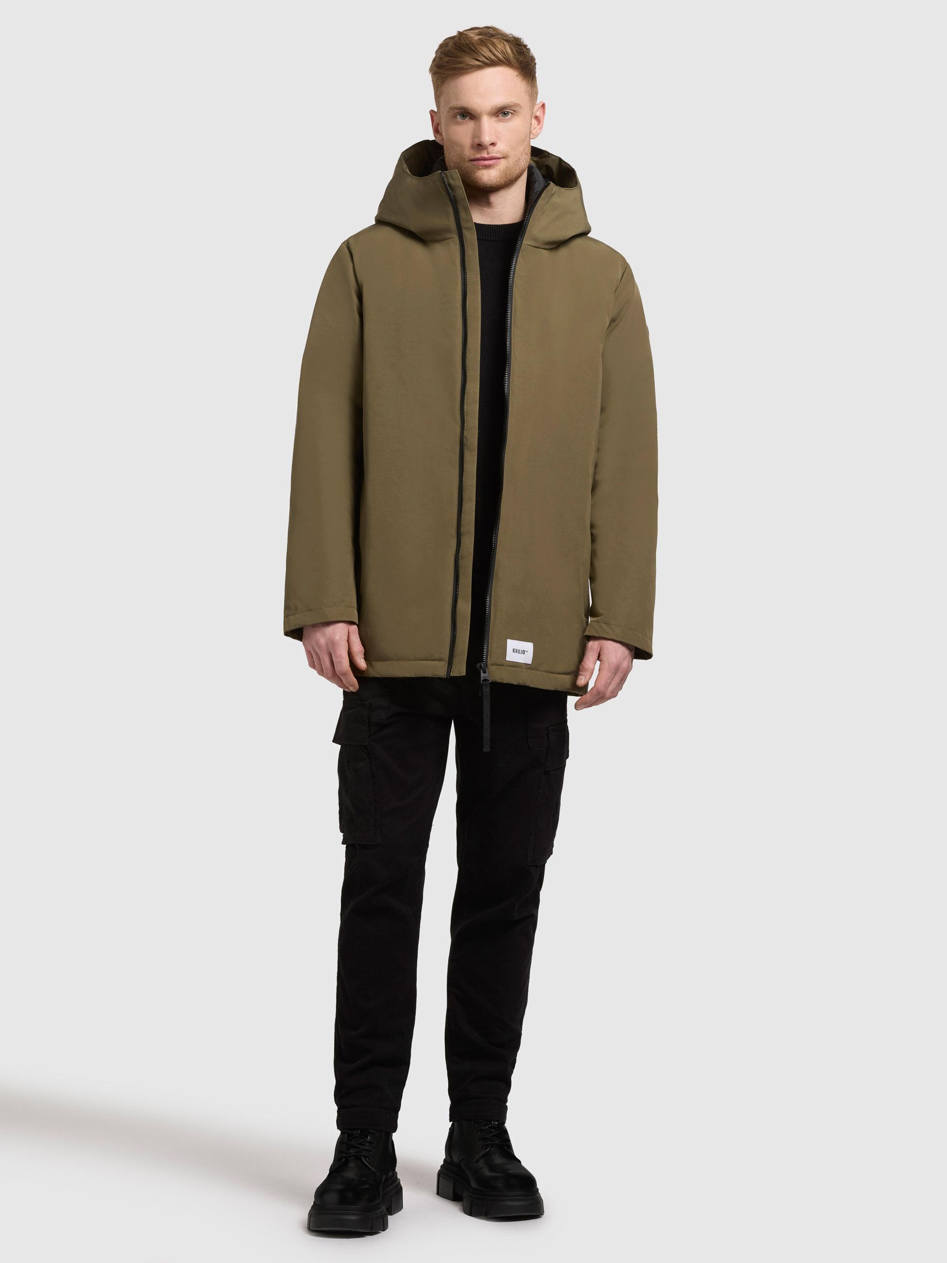 Warme Winter Kurzmantel "Nedd" Scrub Green