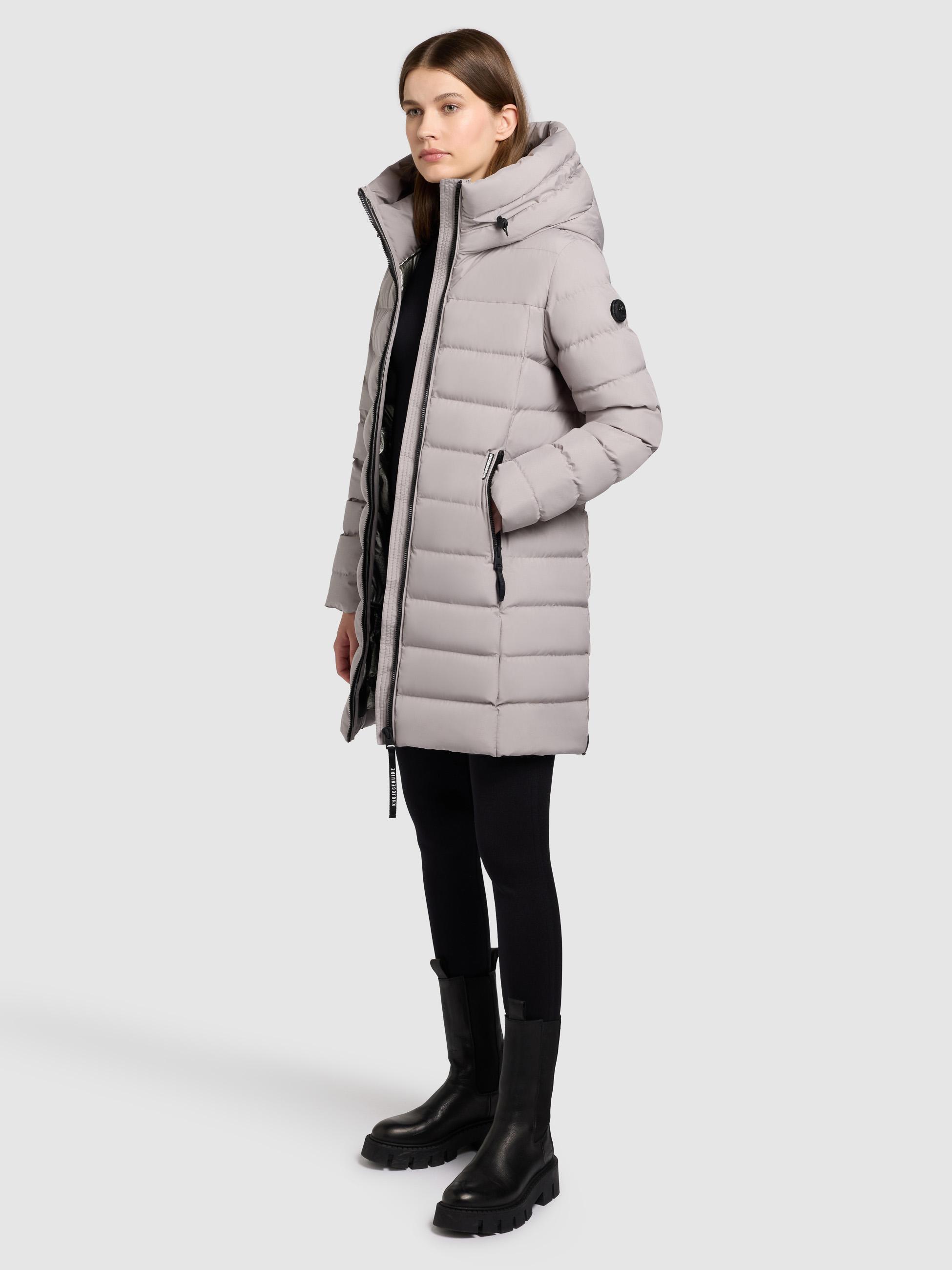 Steppmantel mit Kapuze "Nekar-YM" Blizzard Grey