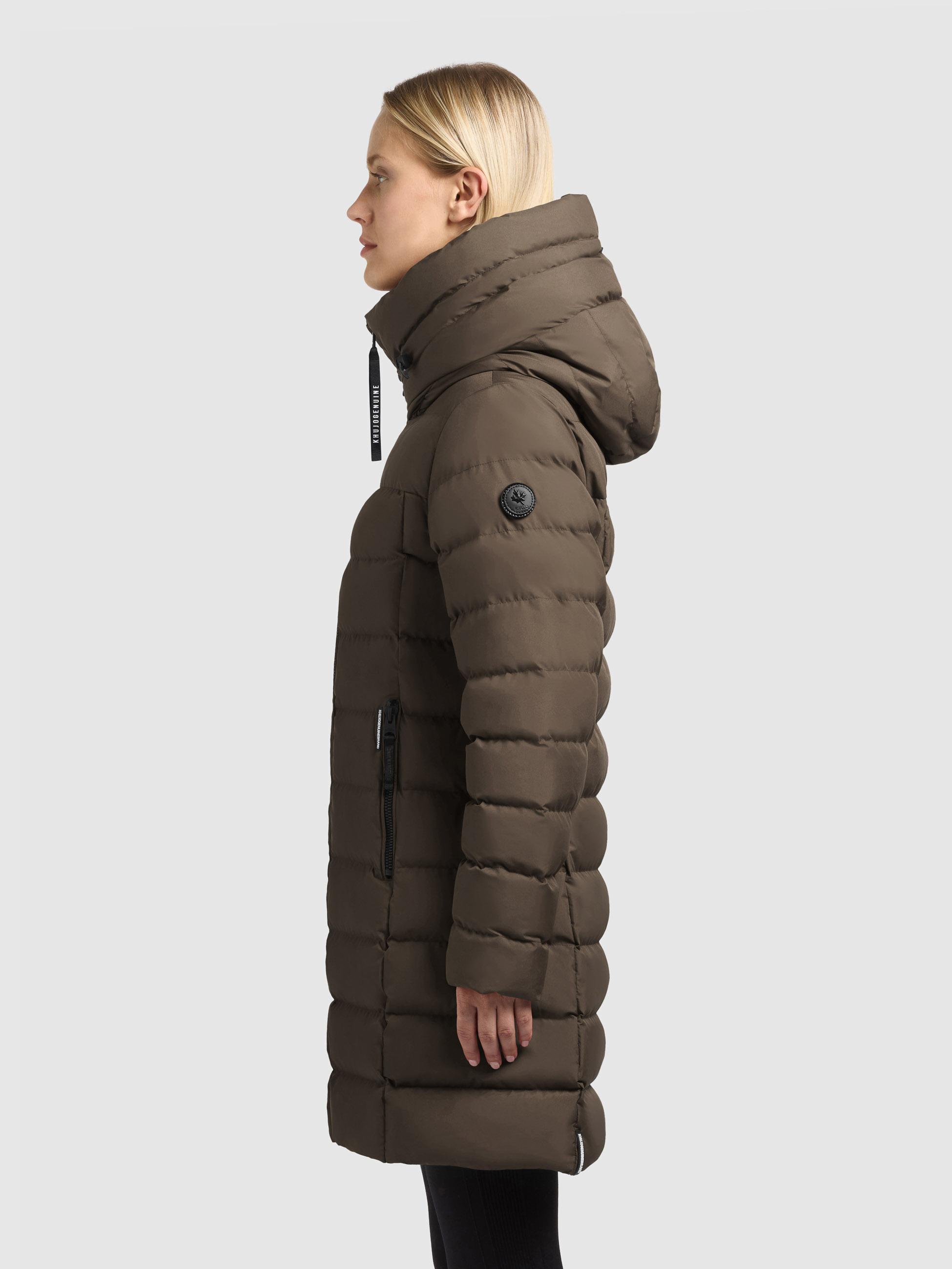 Steppmantel mit Kapuze "Nekar-YM" Dark Green