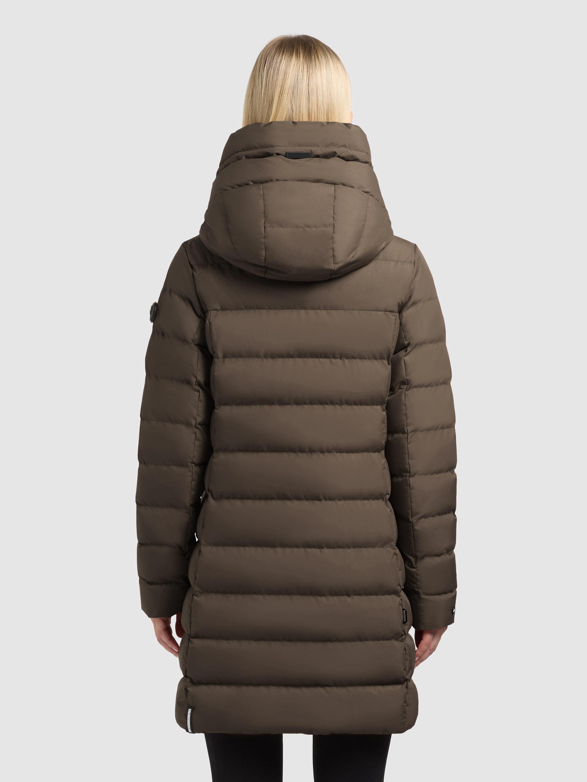 Steppmantel mit Kapuze "Nekar-YM" Dark Green