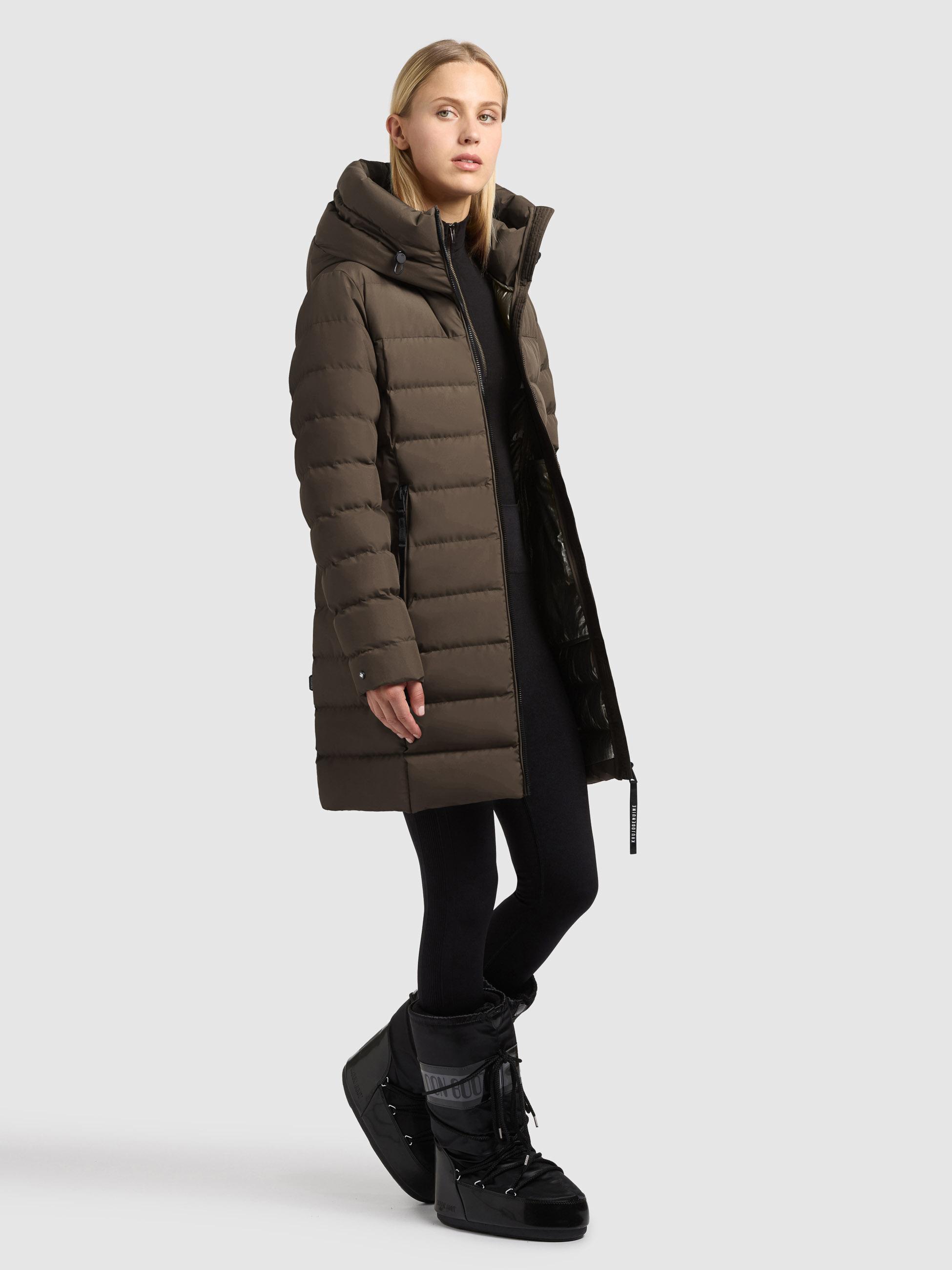 Steppmantel mit Kapuze "Nekar-YM" Dark Green