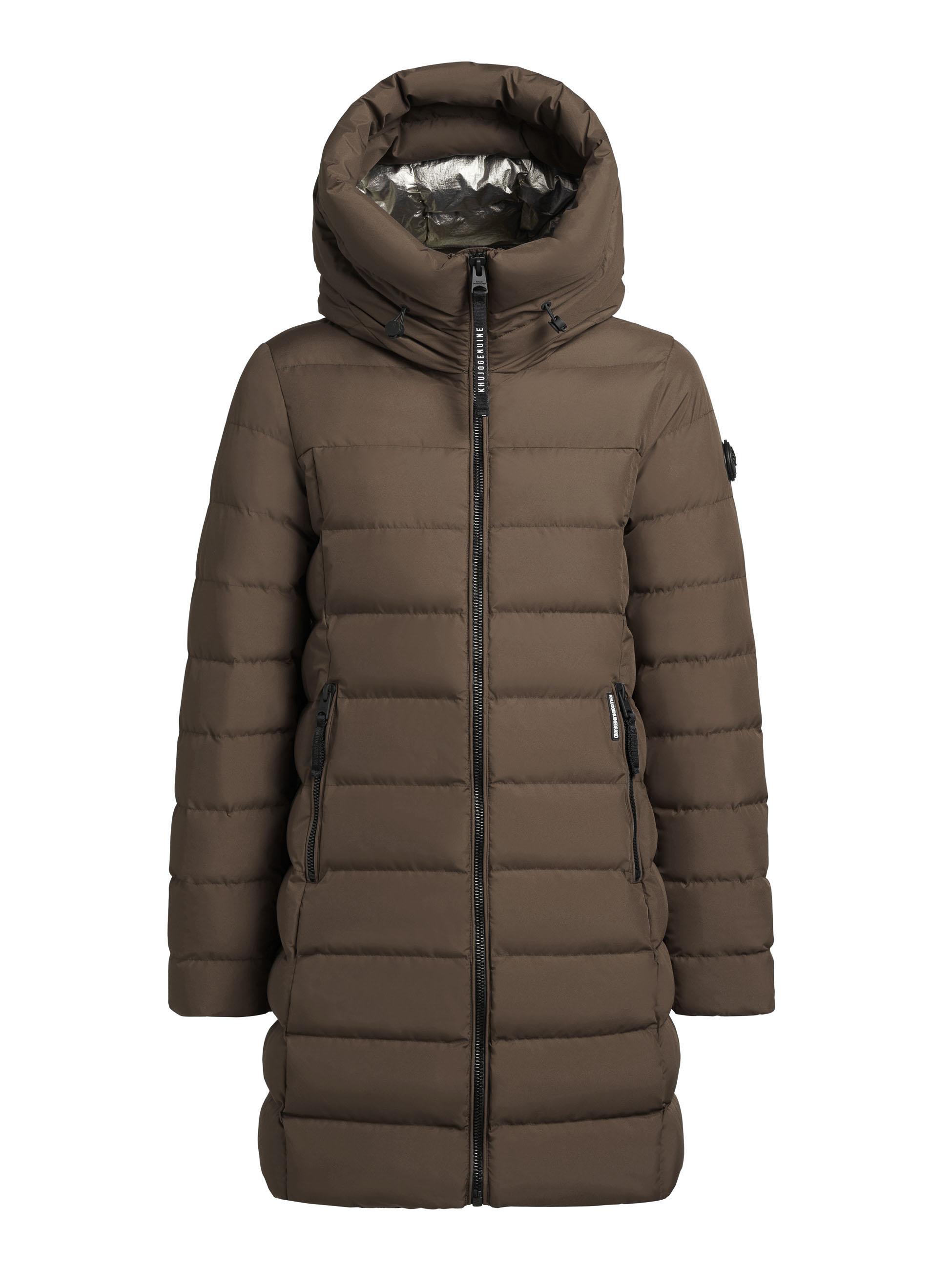 Steppmantel mit Kapuze "Nekar-YM" Dark Green