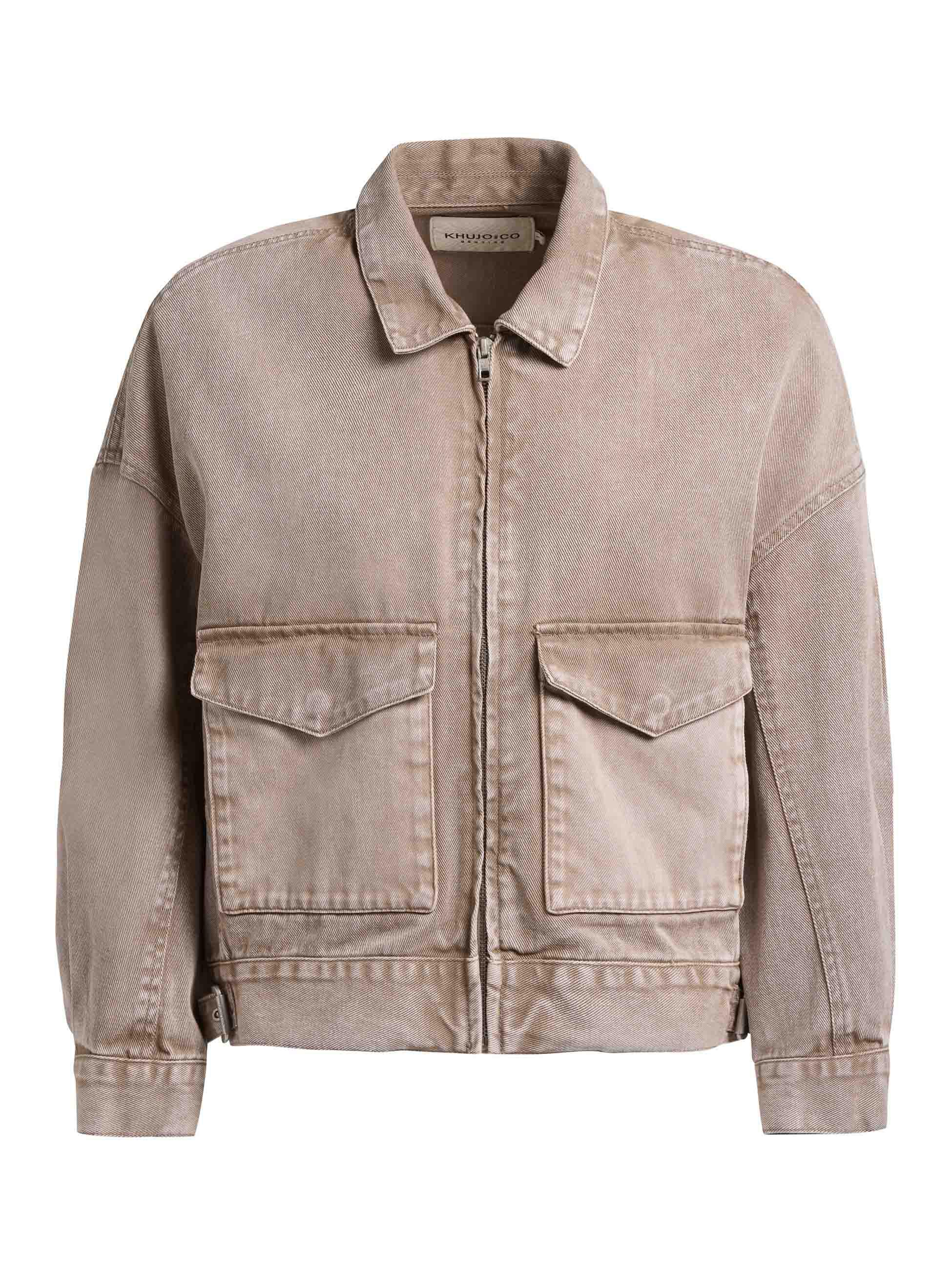 Oversize Jeansjacke "Nelina" Latte Brown