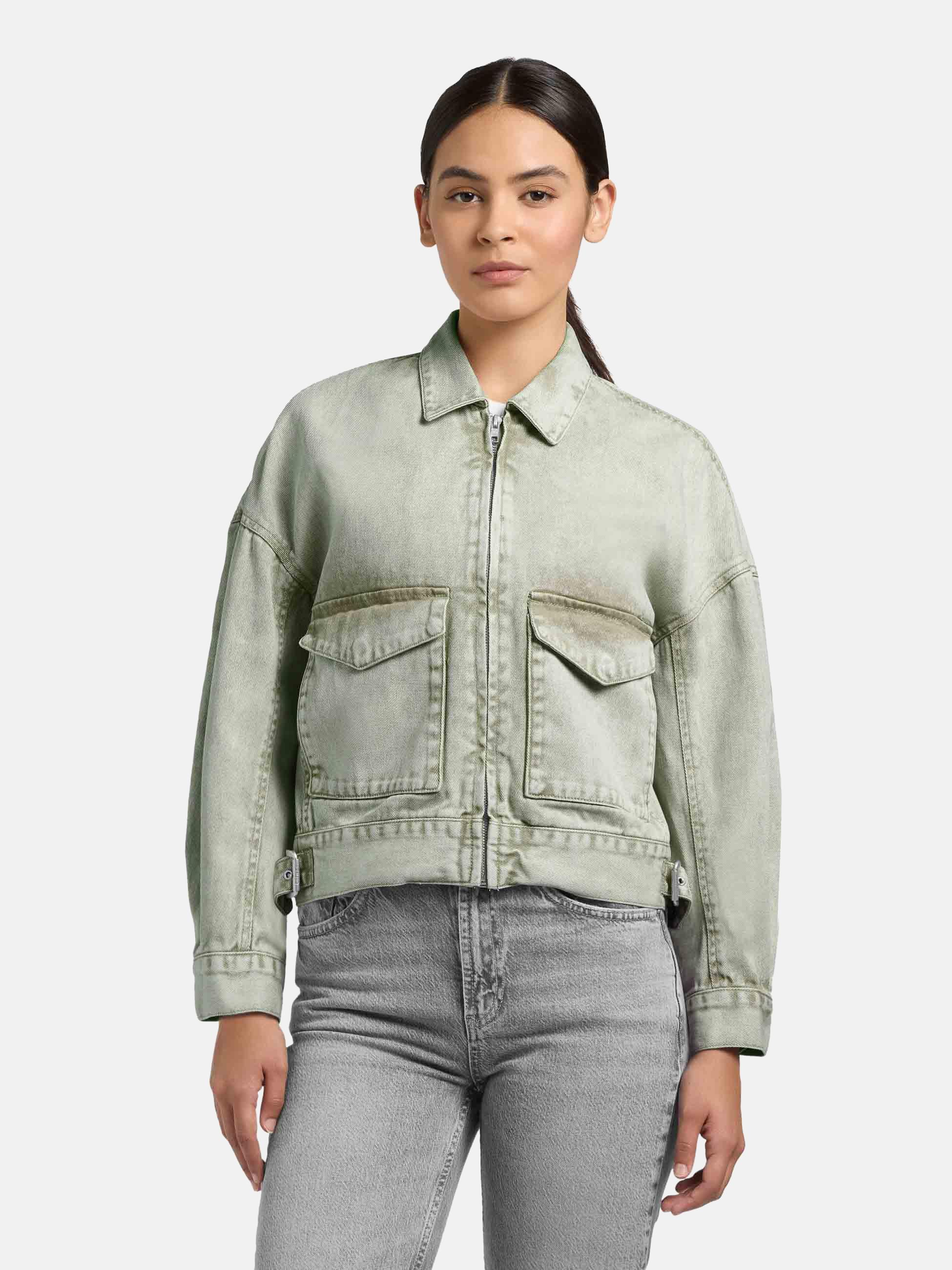 Oversize Jeansjacke "Nelina" Seagreen