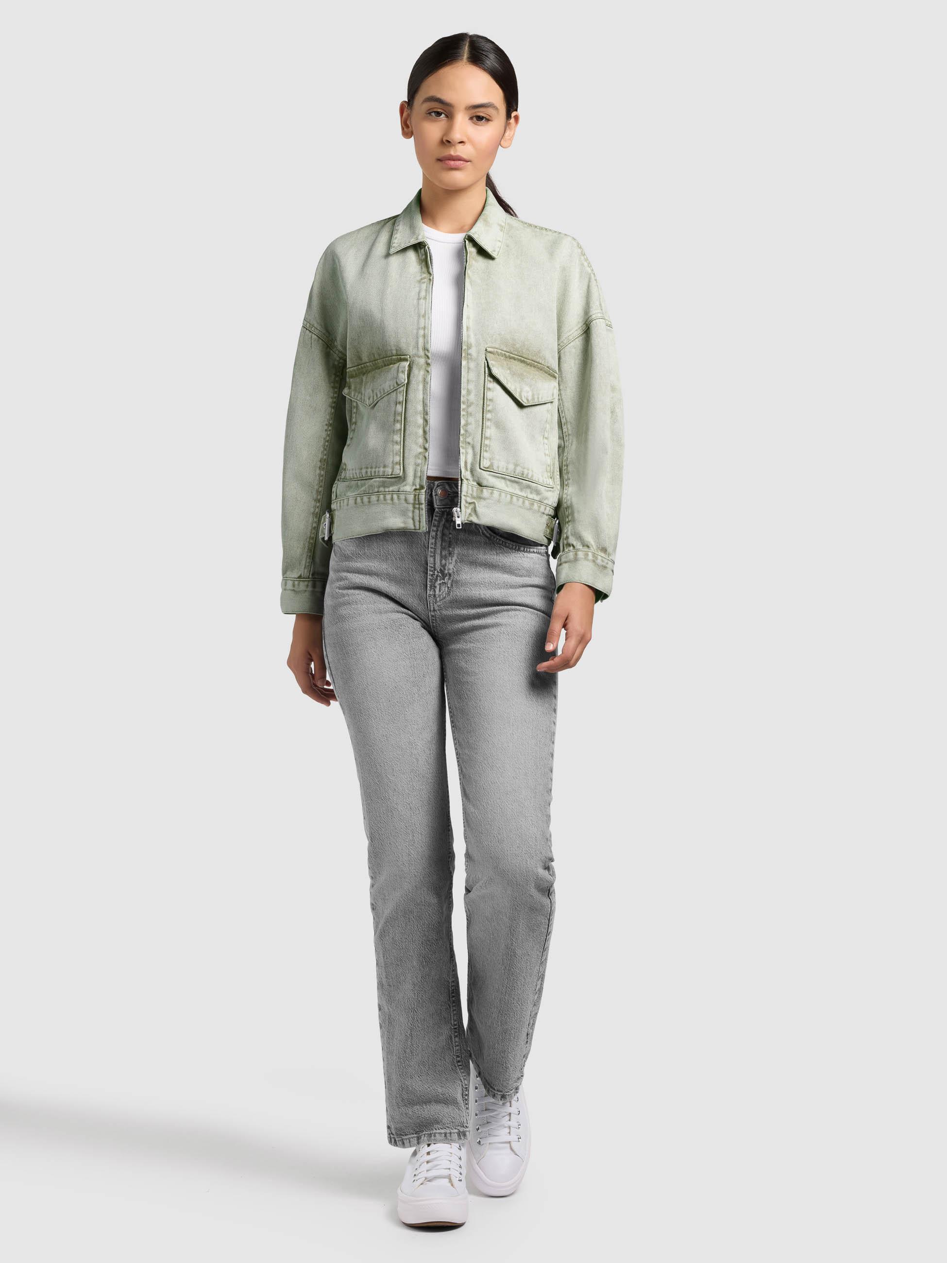 Oversize Jeansjacke "Nelina" Seagreen