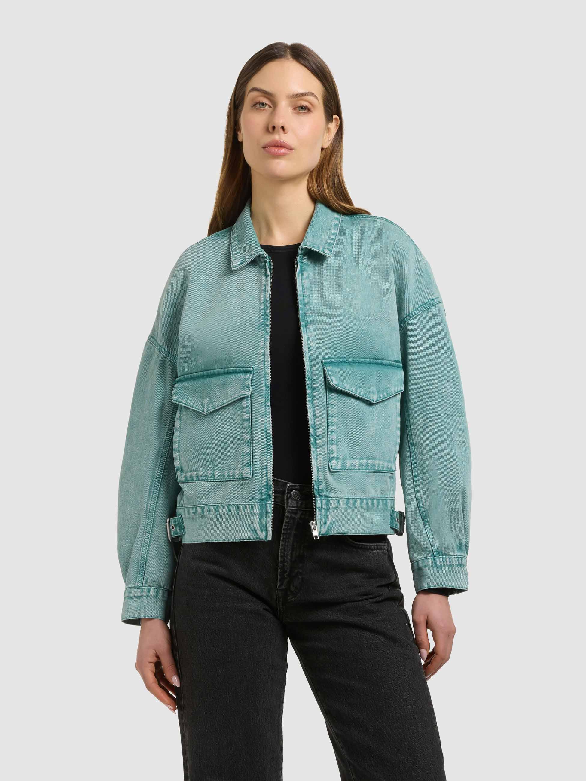 Oversize Jeansjacke "Nelina" Teal